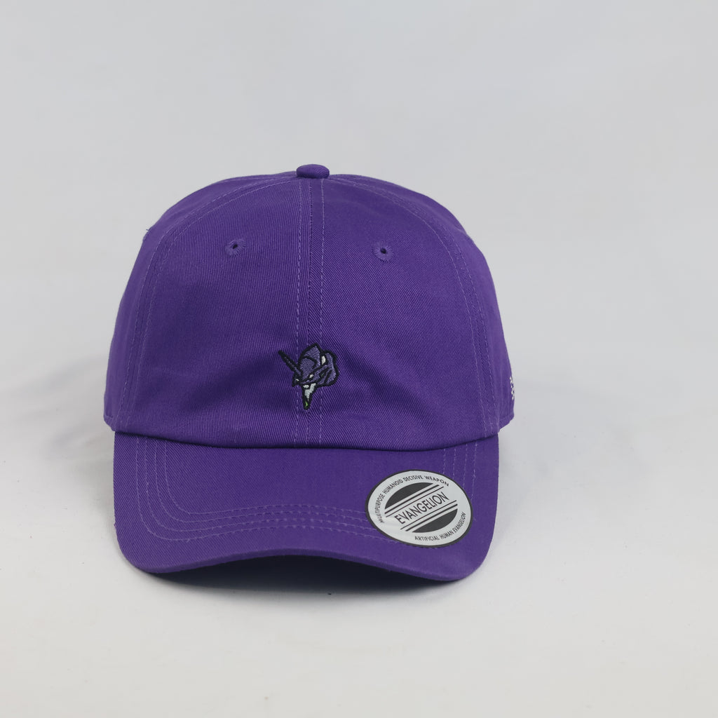 Thrifted Neon Genesis Evangelion Purple Strapback Cap | Nargv.co