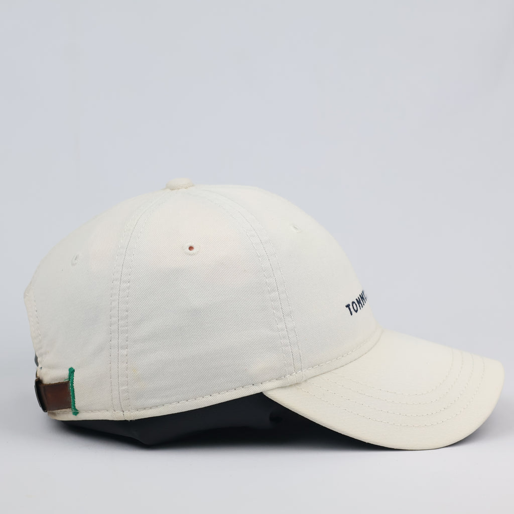 Tommy Hilfiger Heritage Cotton Cap - Cream/Off-White Thrifted Dad Hat - Size 56-58cm