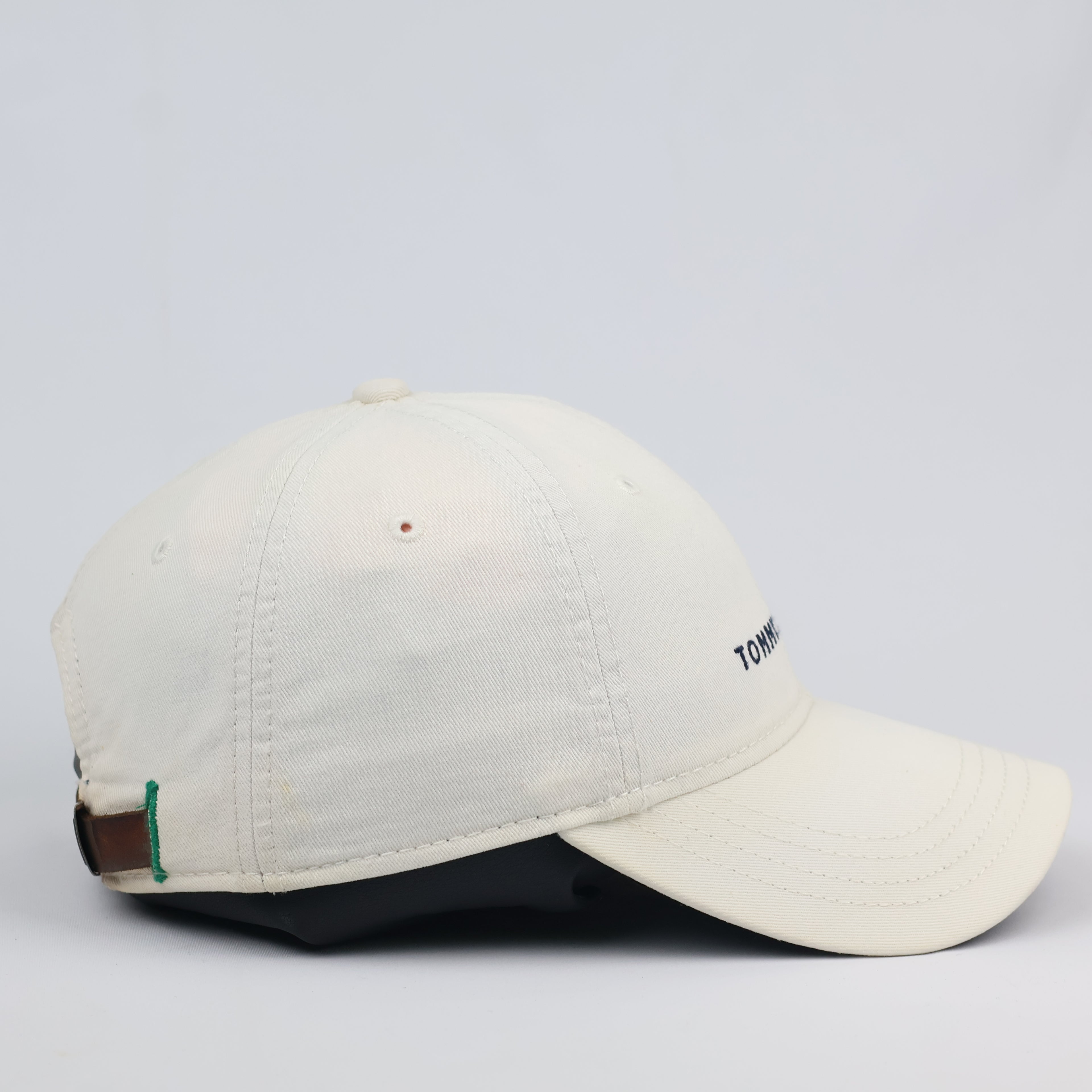 Tommy Hilfiger Heritage Cotton Cap - Cream/Off-White Thrifted Dad Hat - Size 56-58cm