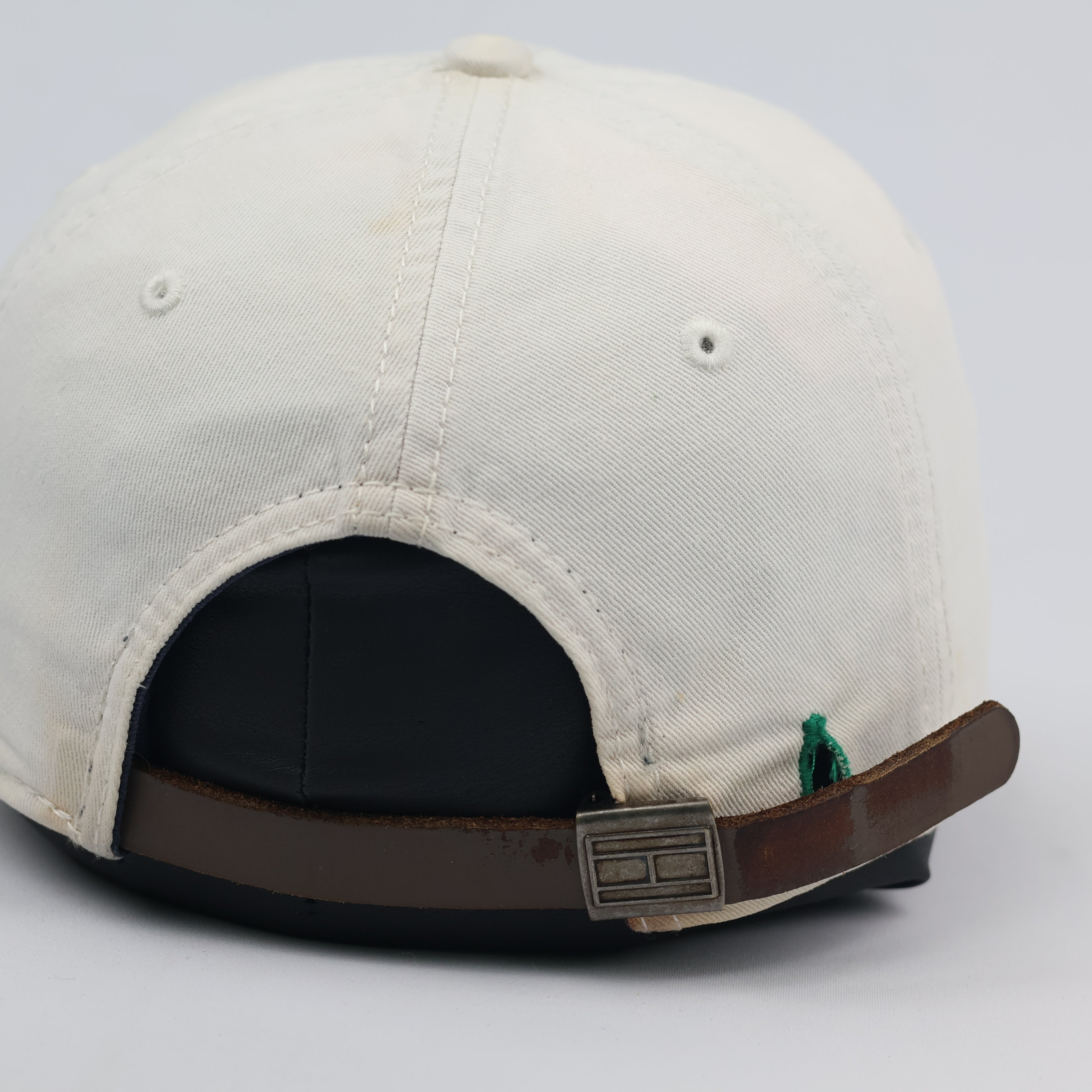 Tommy Hilfiger Heritage Cotton Cap - Cream/Off-White Thrifted Dad Hat - Size 56-58cm