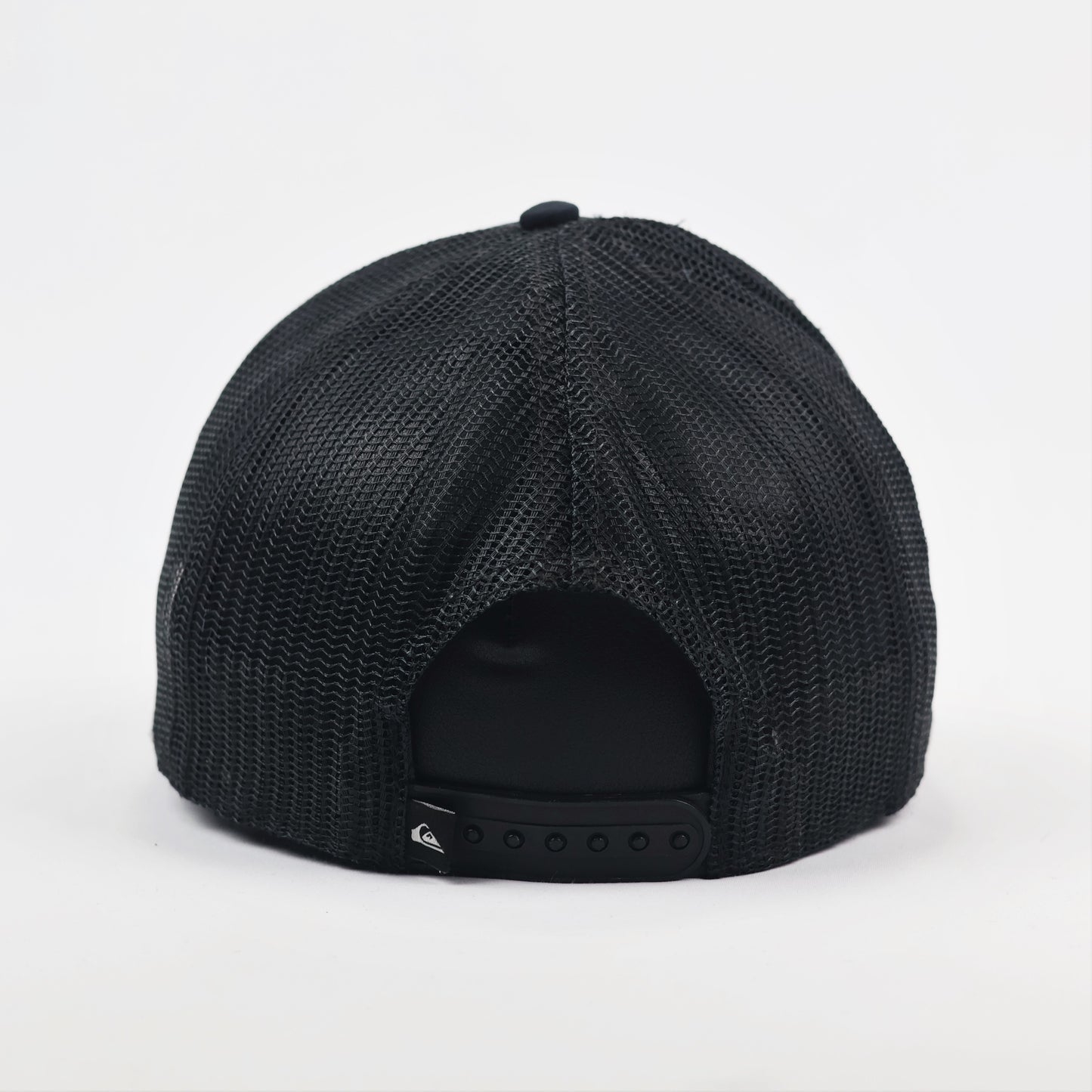 Retro Quiksilver Tonal Logo Snapback Thrifted - Black Foam Trucker Cap