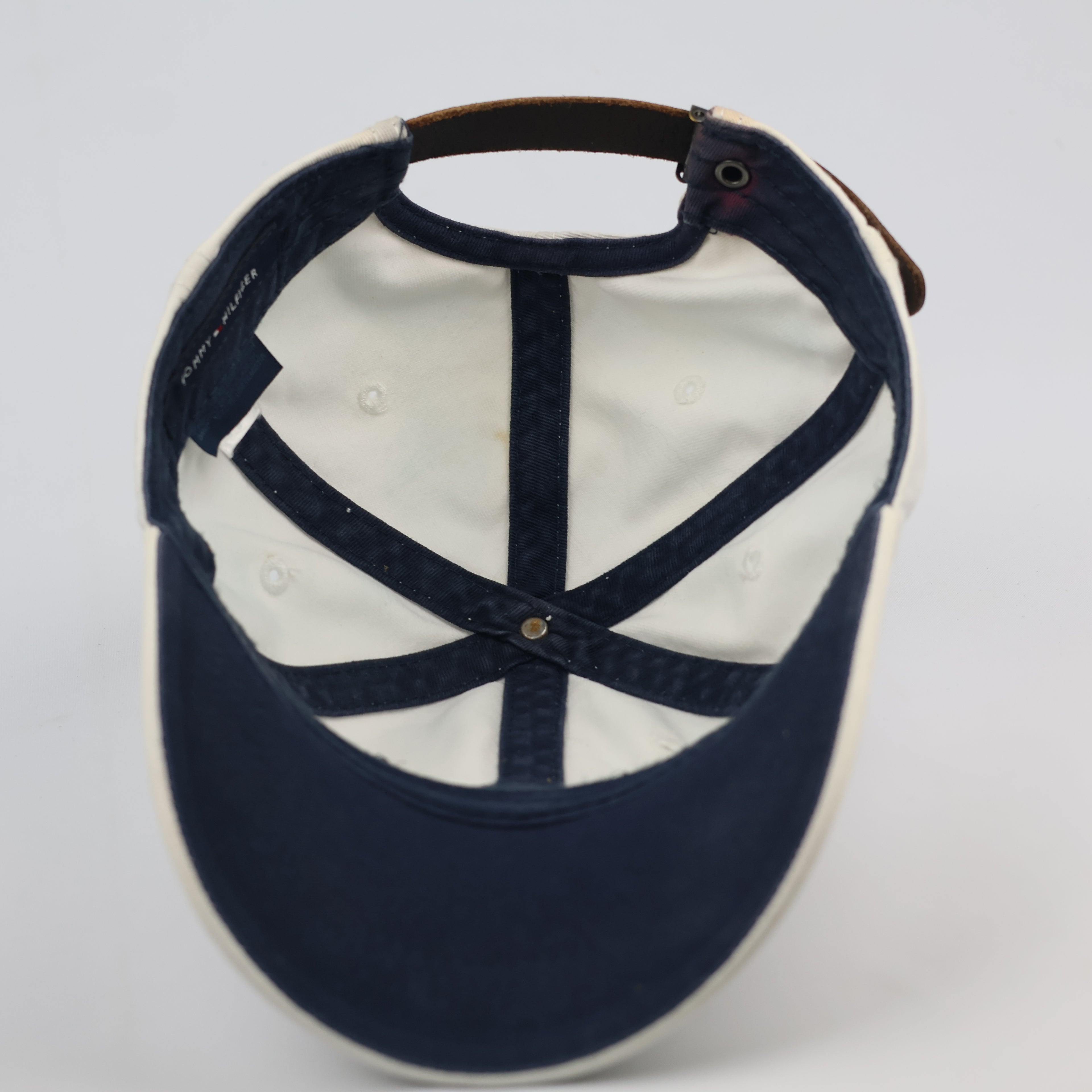 Tommy Hilfiger Heritage Cotton Cap - Cream/Off-White Thrifted Dad Hat - Size 56-58cm