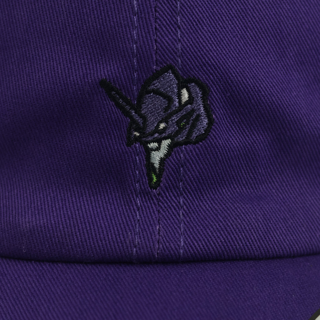 Thrifted Neon Genesis Evangelion Purple Strapback Cap | Nargv.co