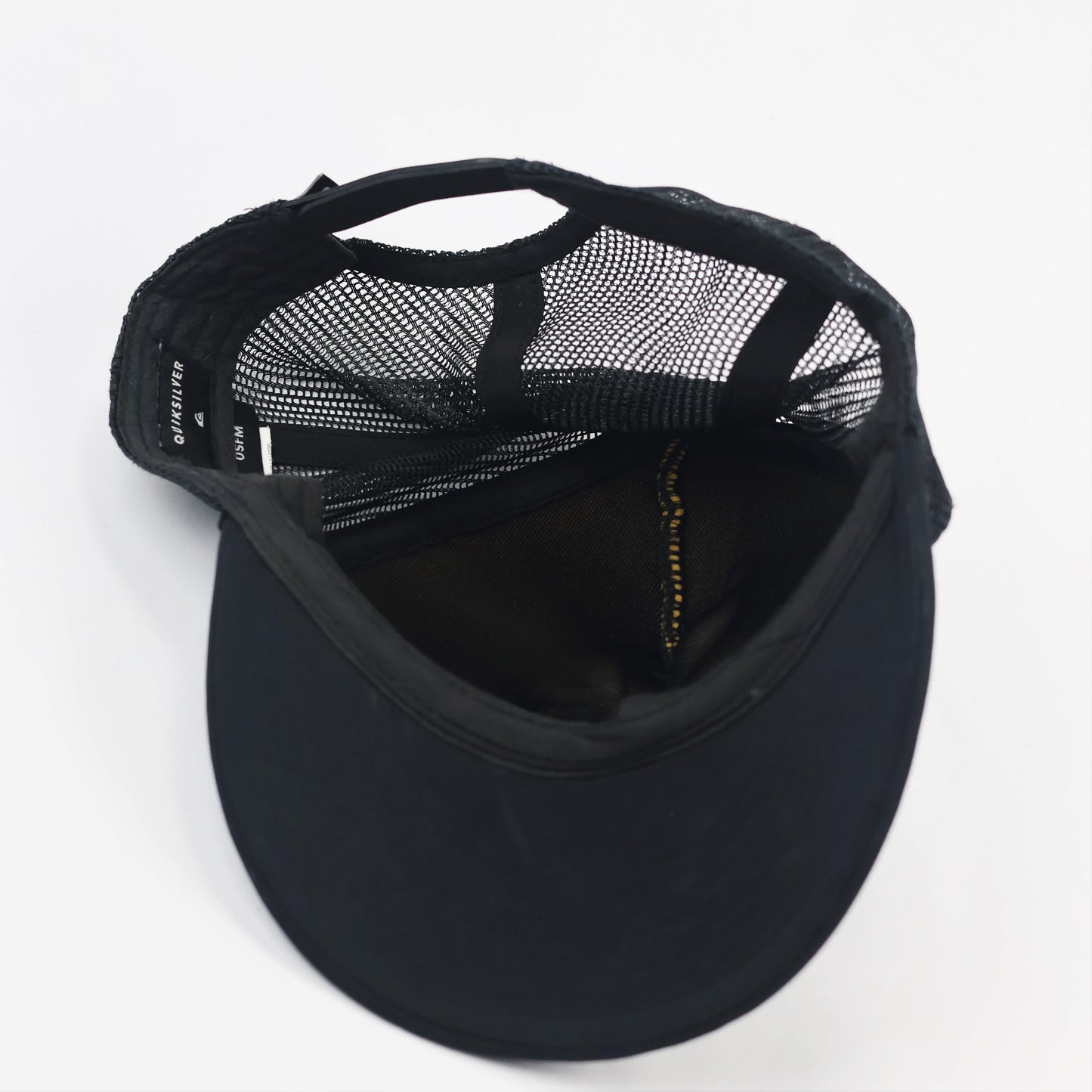 Retro Quiksilver Tonal Logo Snapback Thrifted - Black Foam Trucker Cap