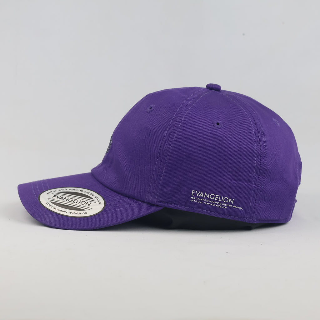 Thrifted Neon Genesis Evangelion Purple Strapback Cap | Nargv.co
