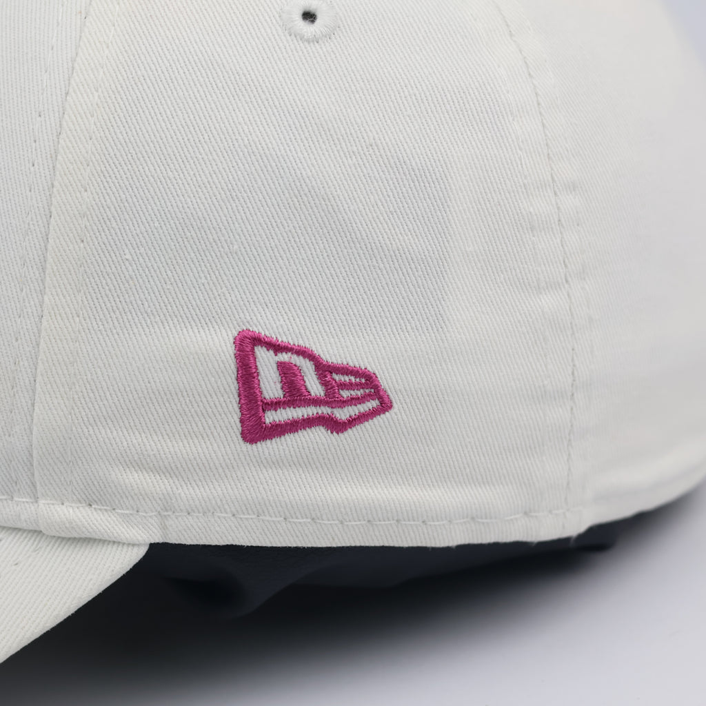 New Era 9FORTY Cream Basketball Hoop Embroidered Baseball Thrifted Cap