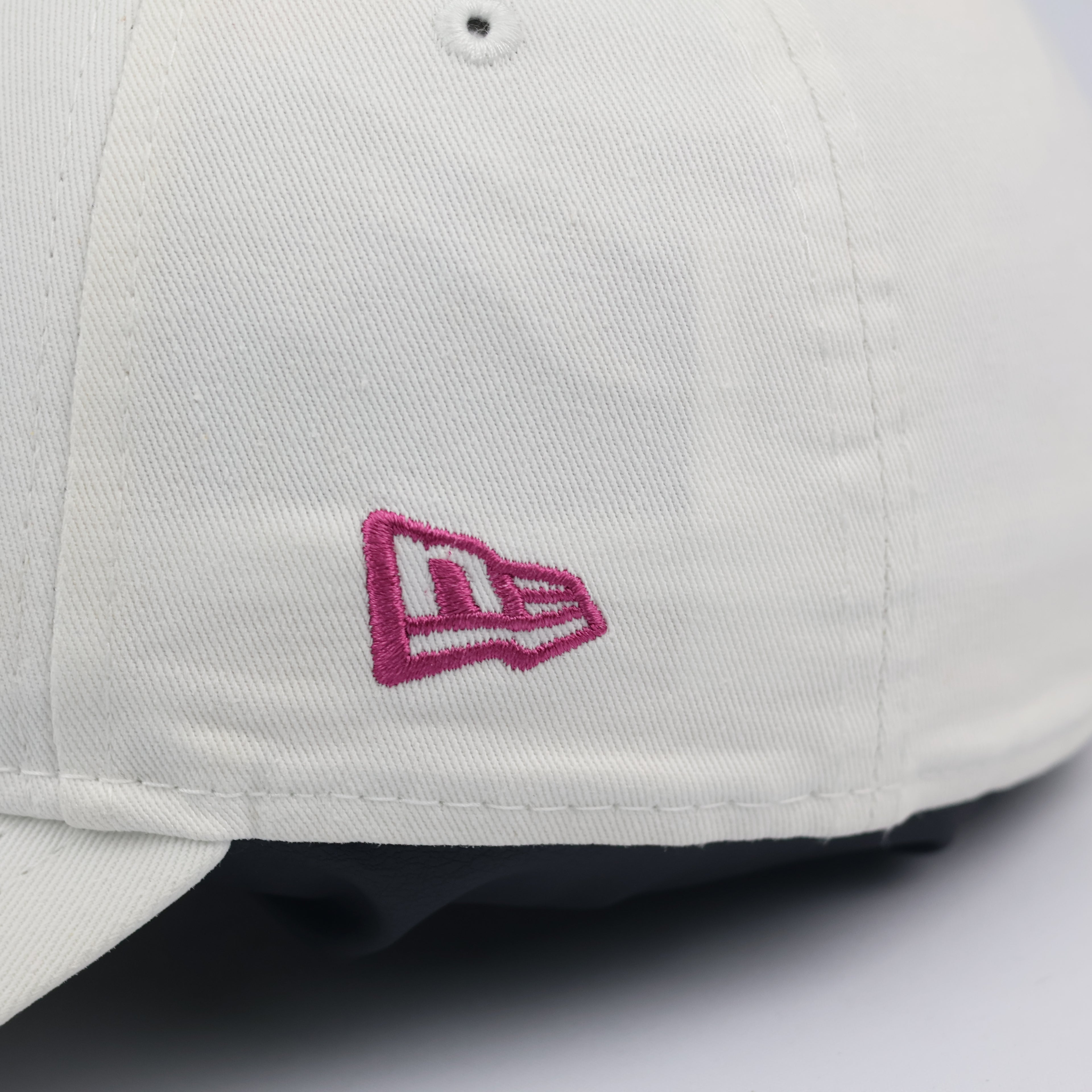 New Era 9FORTY Cream Basketball Hoop Embroidered Baseball Thrifted Cap