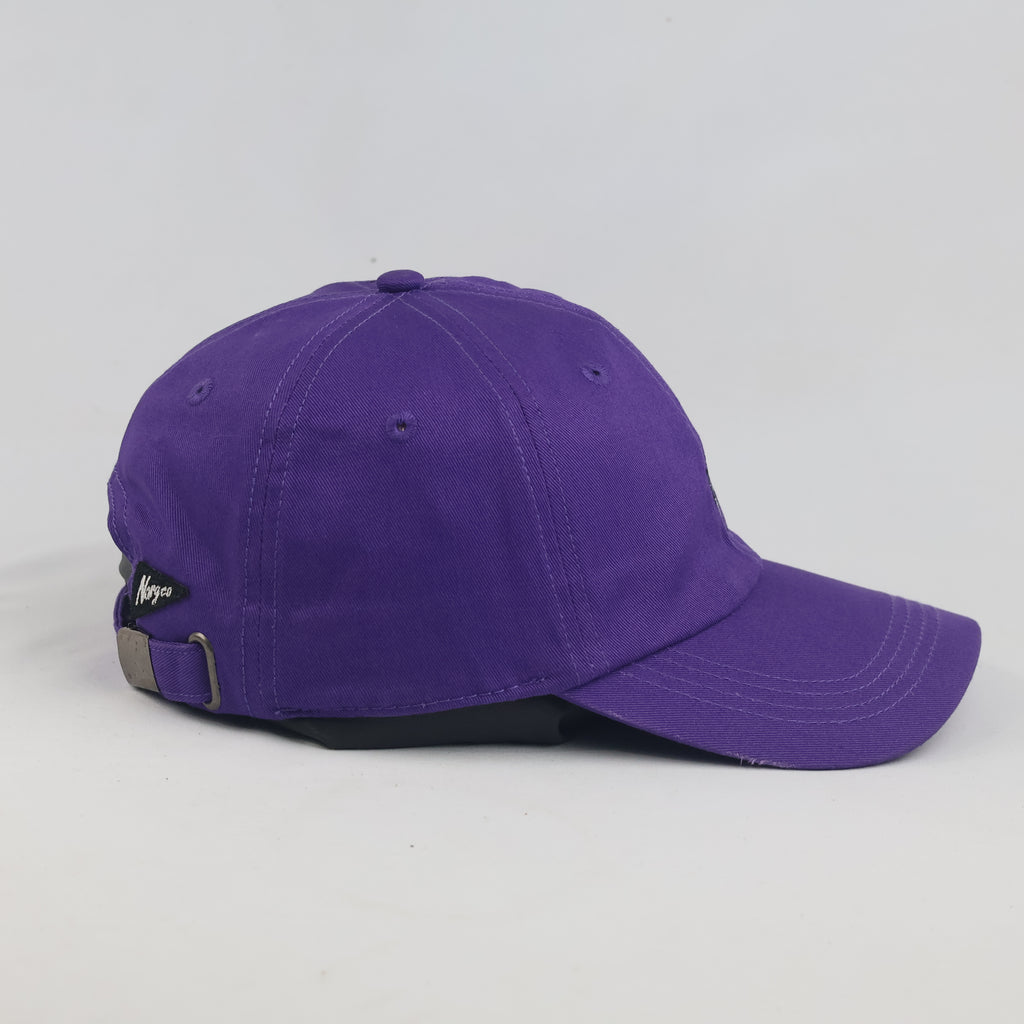 Thrifted Neon Genesis Evangelion Purple Strapback Cap | Nargv.co