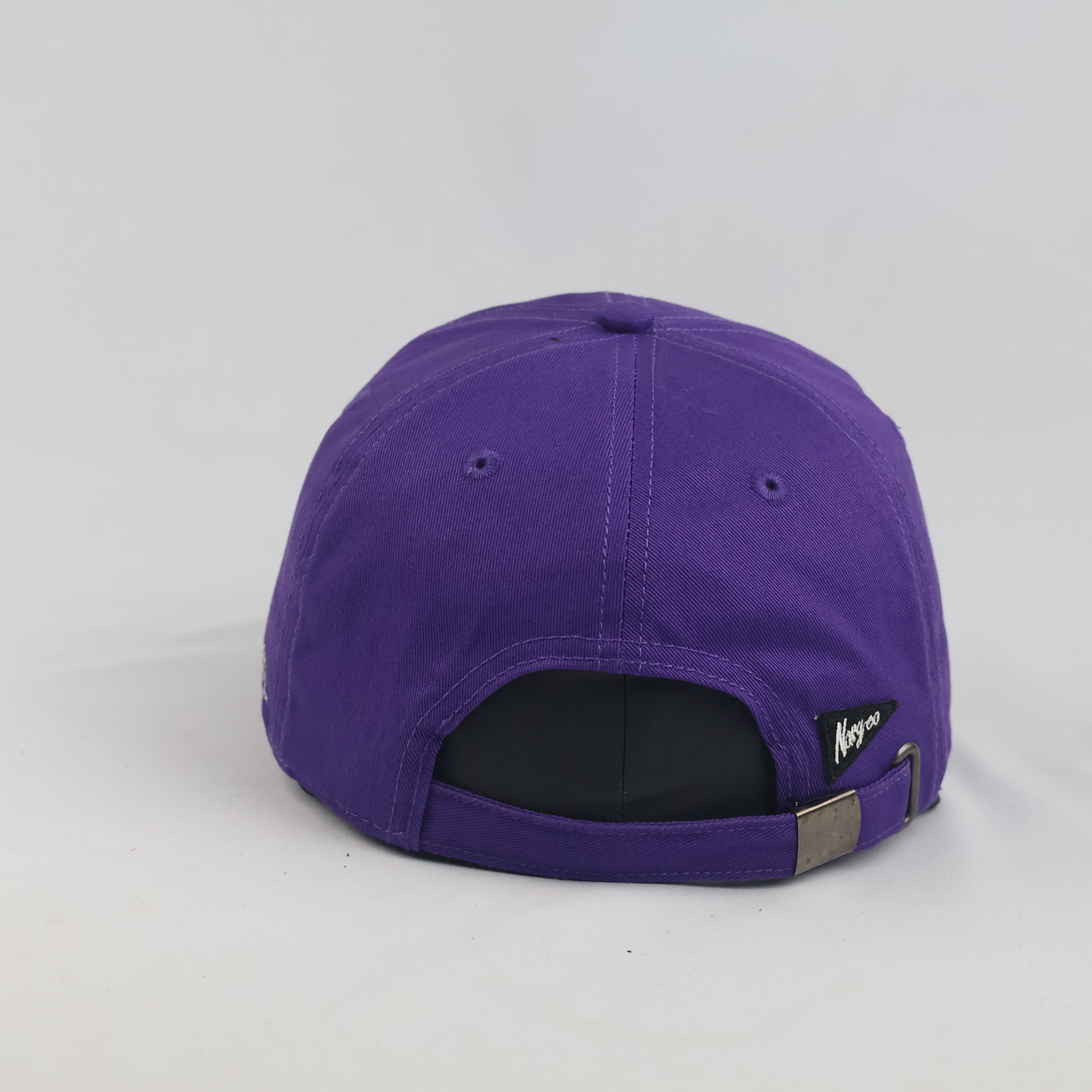 Thrifted Neon Genesis Evangelion Purple Strapback Cap | Nargv.co