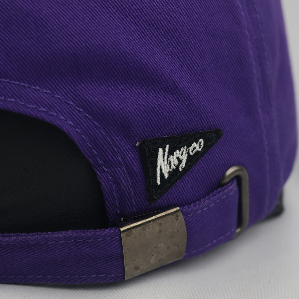 Thrifted Neon Genesis Evangelion Purple Strapback Cap | Nargv.co