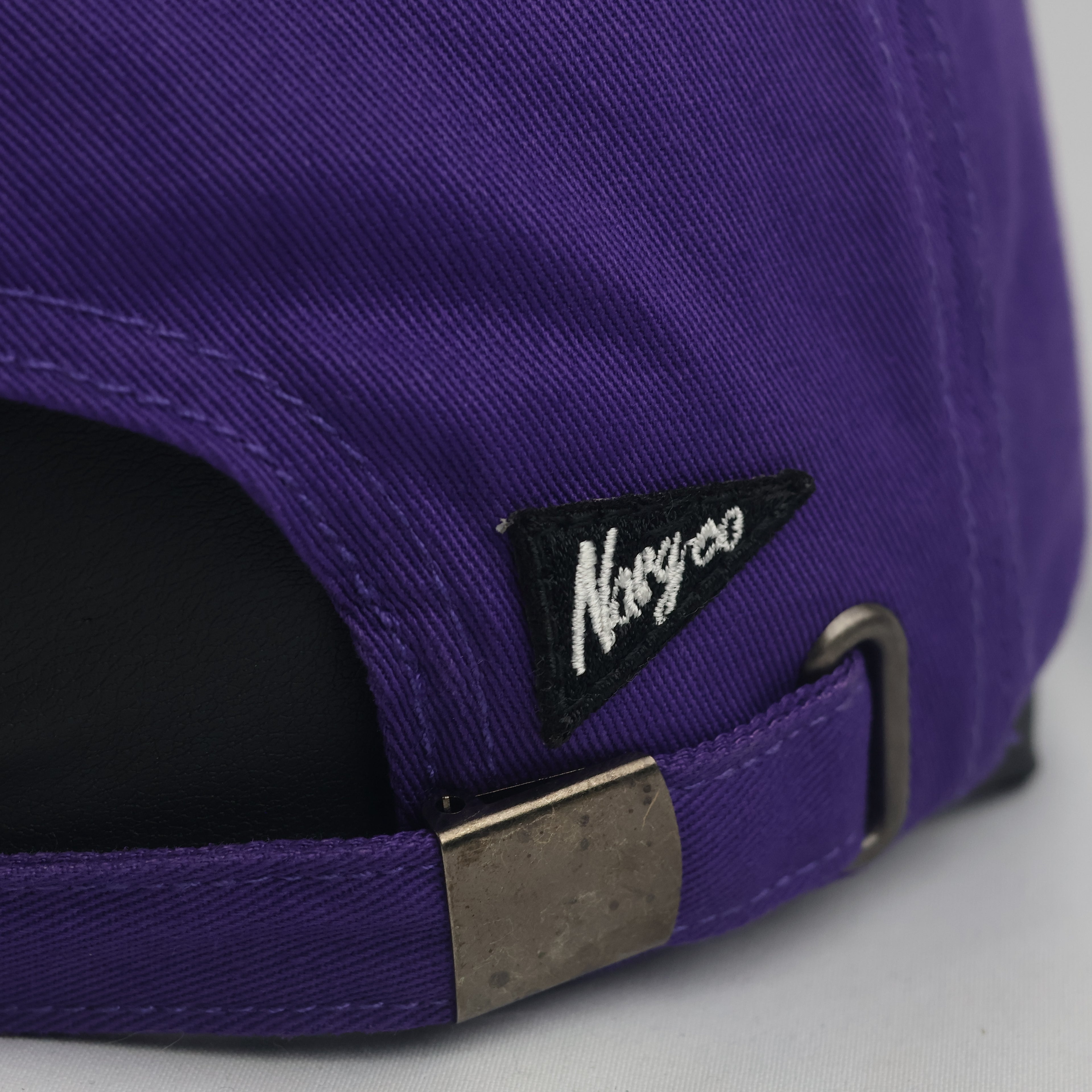Thrifted Neon Genesis Evangelion Purple Strapback Cap | Nargv.co