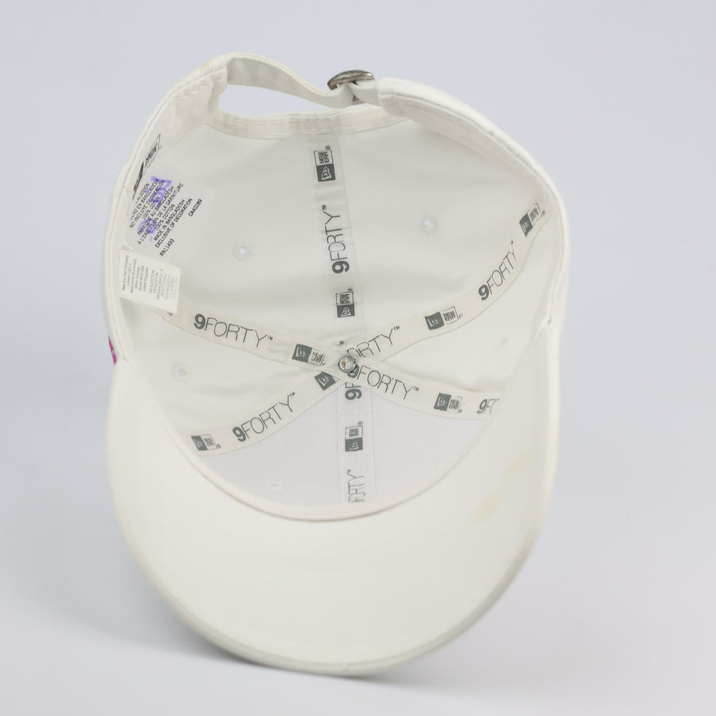 New Era 9FORTY Cream Basketball Hoop Embroidered Baseball Thrifted Cap