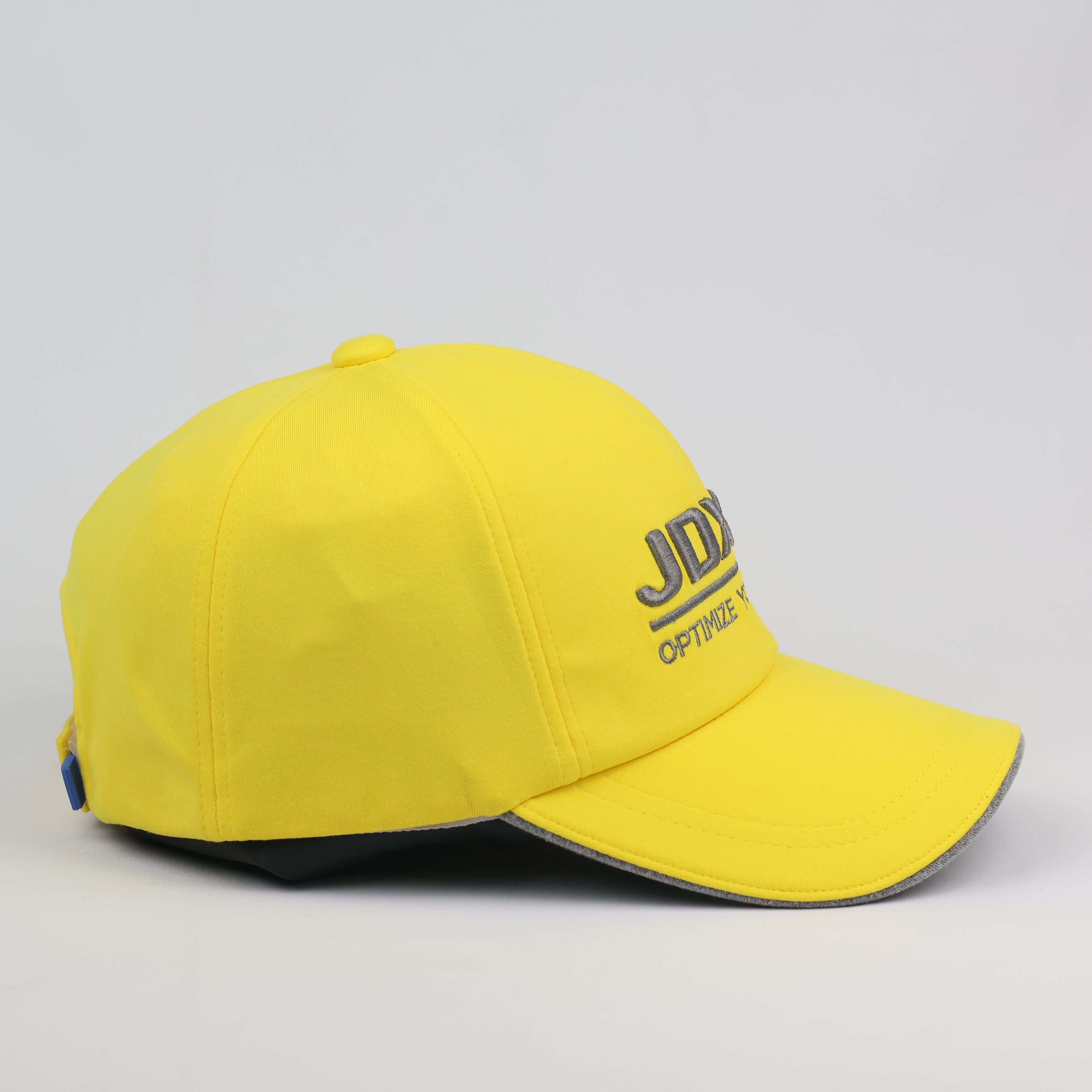 Vibrant Yellow JDX-08 Embroidered Sports Hat - Korean Vintage