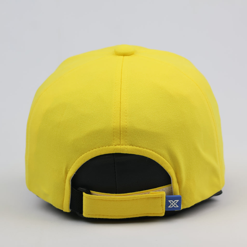 Vibrant Yellow JDX-08 Embroidered Sports Hat - Korean Vintage