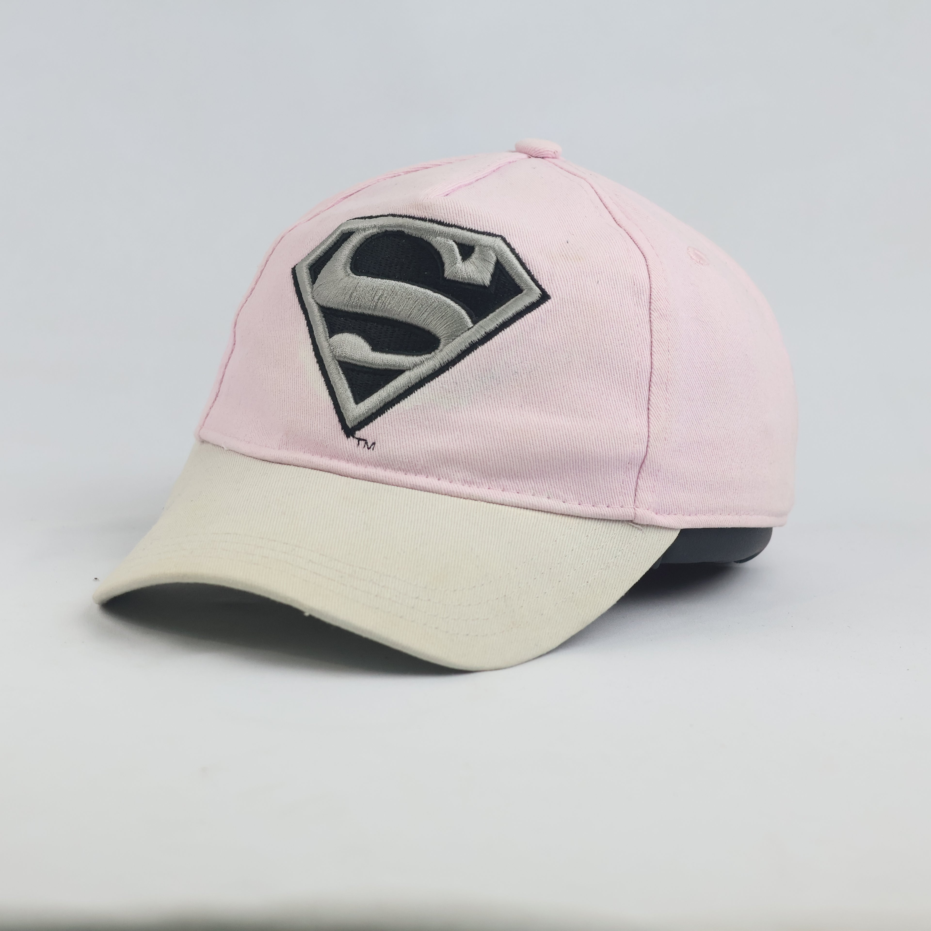 Thrifted DC Comics Pink & Cream Supergirl Cap (54-55 cm)