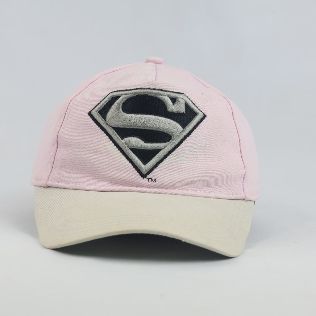 Thrifted DC Comics Pink & Cream Supergirl Cap (54-55 cm)