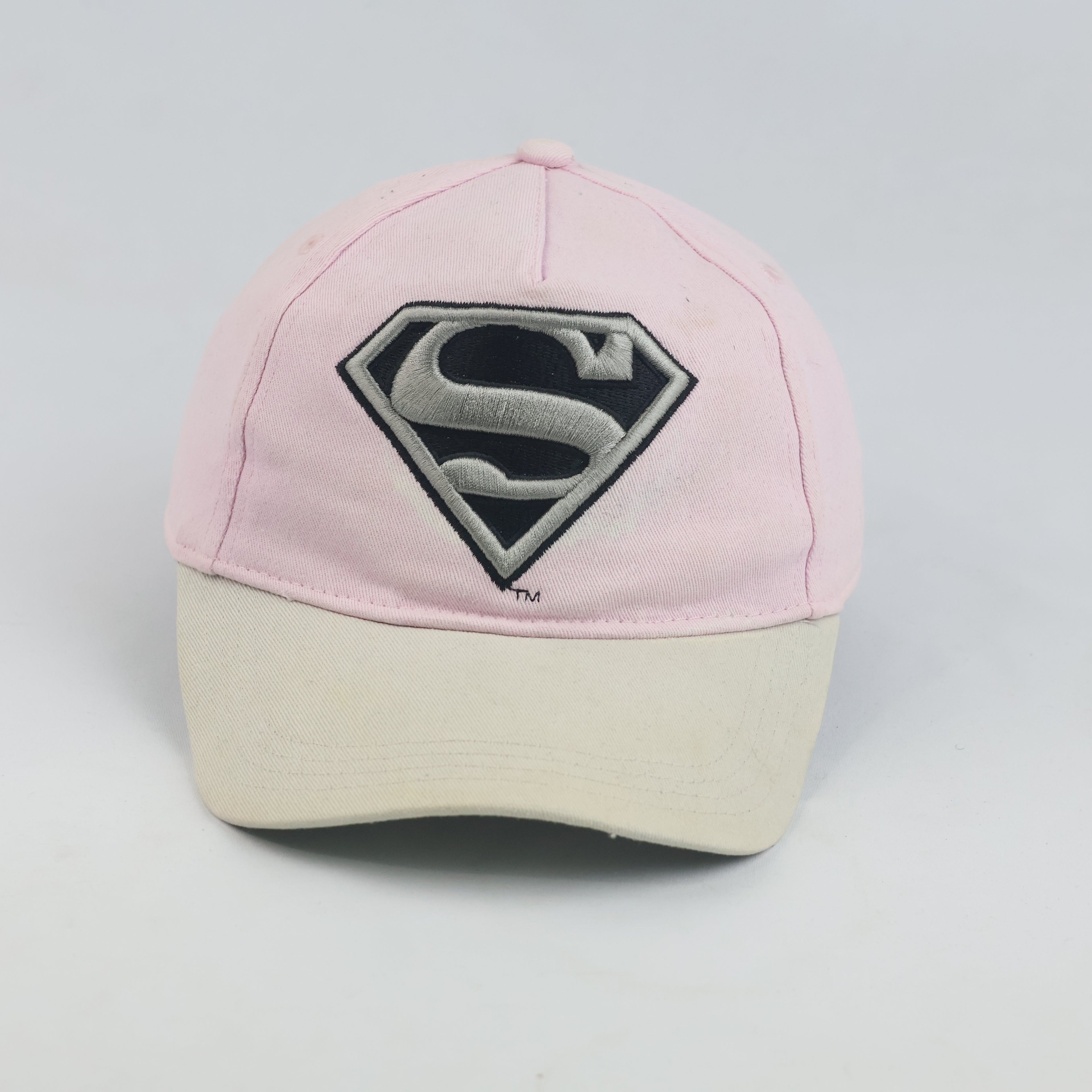 Thrifted DC Comics Pink & Cream Supergirl Cap (54-55 cm)