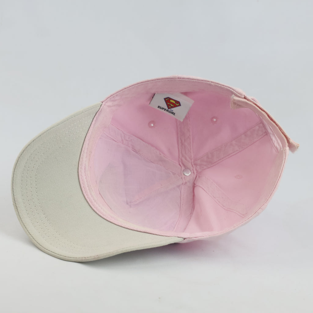 Thrifted DC Comics Pink & Cream Supergirl Cap (54-55 cm)