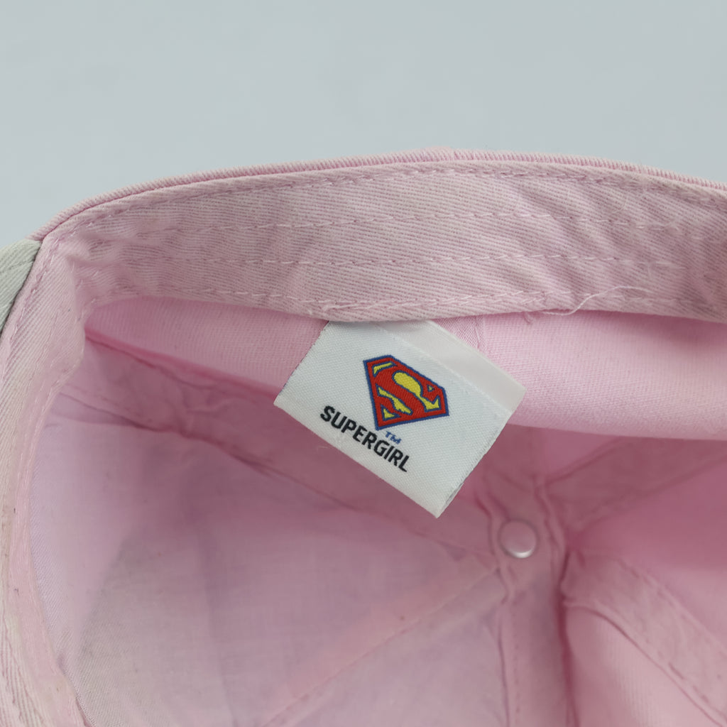 Thrifted DC Comics Pink & Cream Supergirl Cap (54-55 cm)