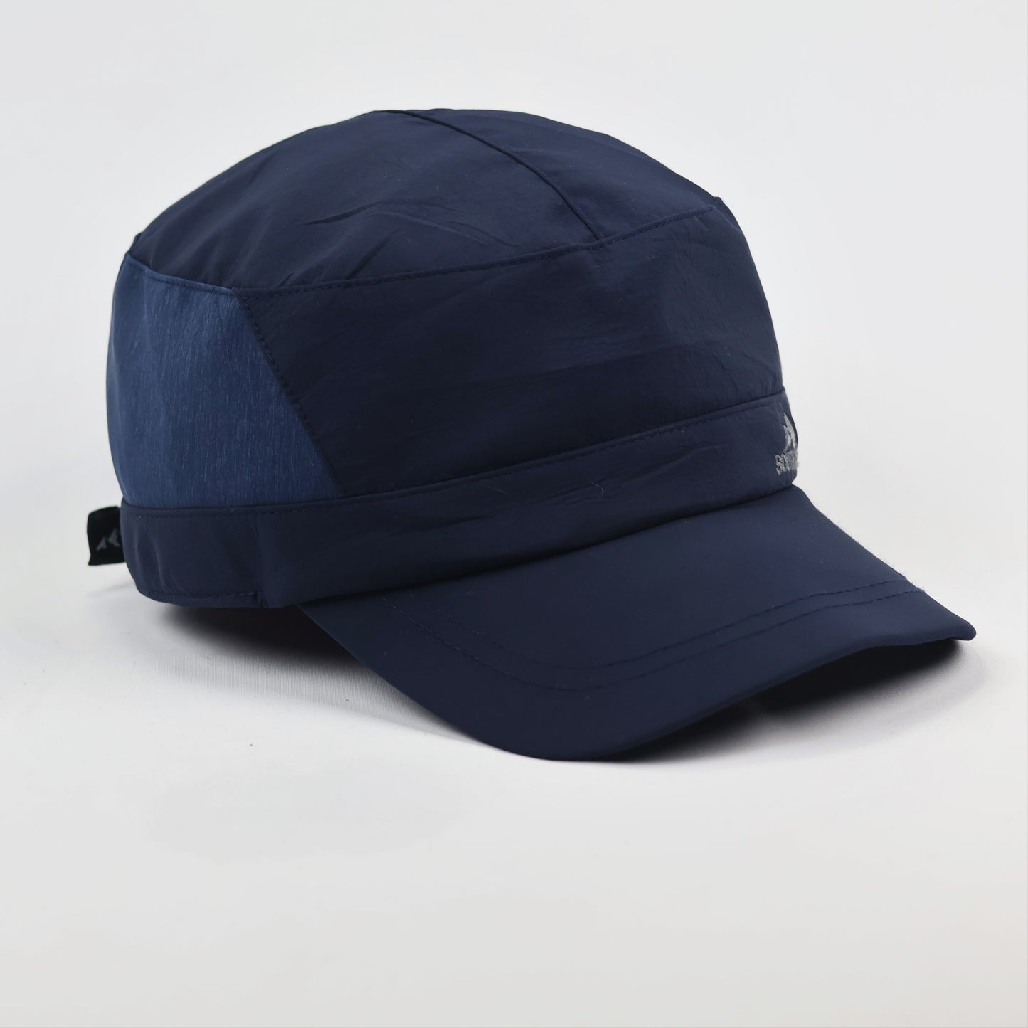 South Kamp Navy Blue Military Style Cadet Thrifted Cap - Korea Vintage