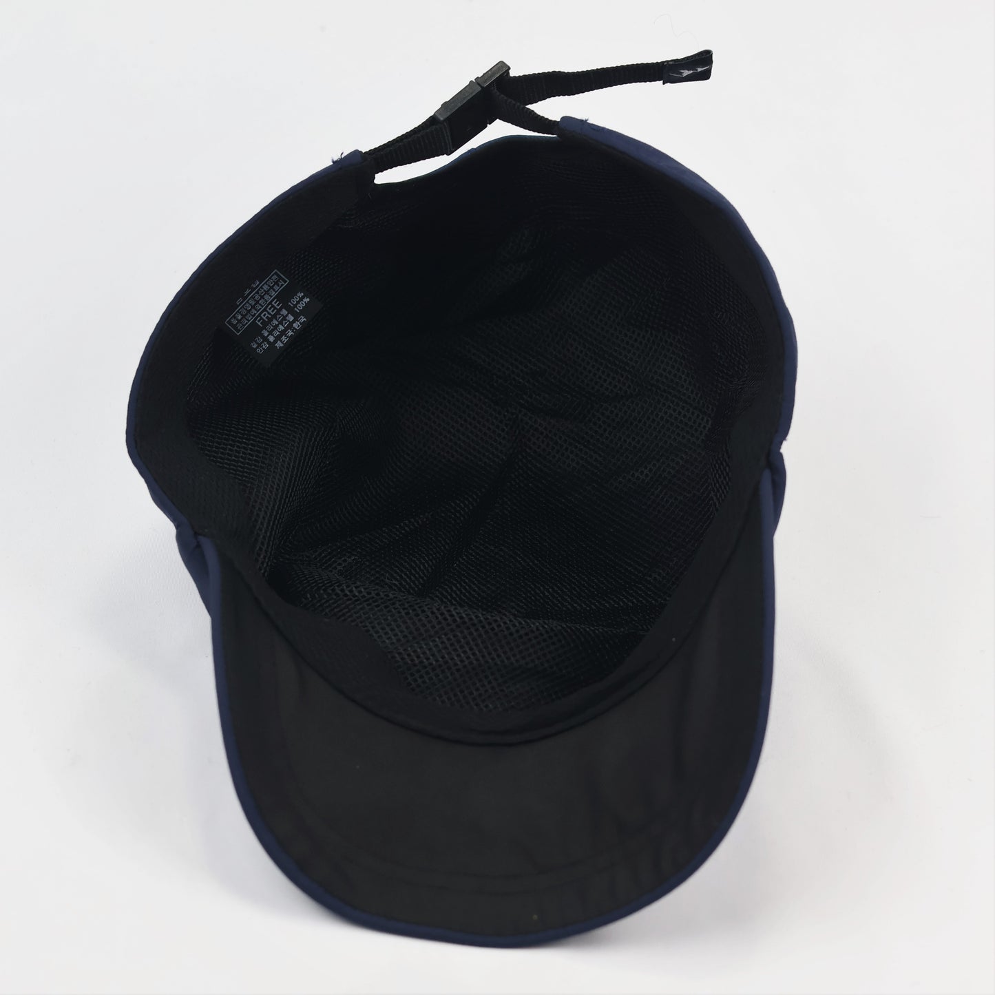 South Kamp Navy Blue Military Style Cadet Thrifted Cap - Korea Vintage