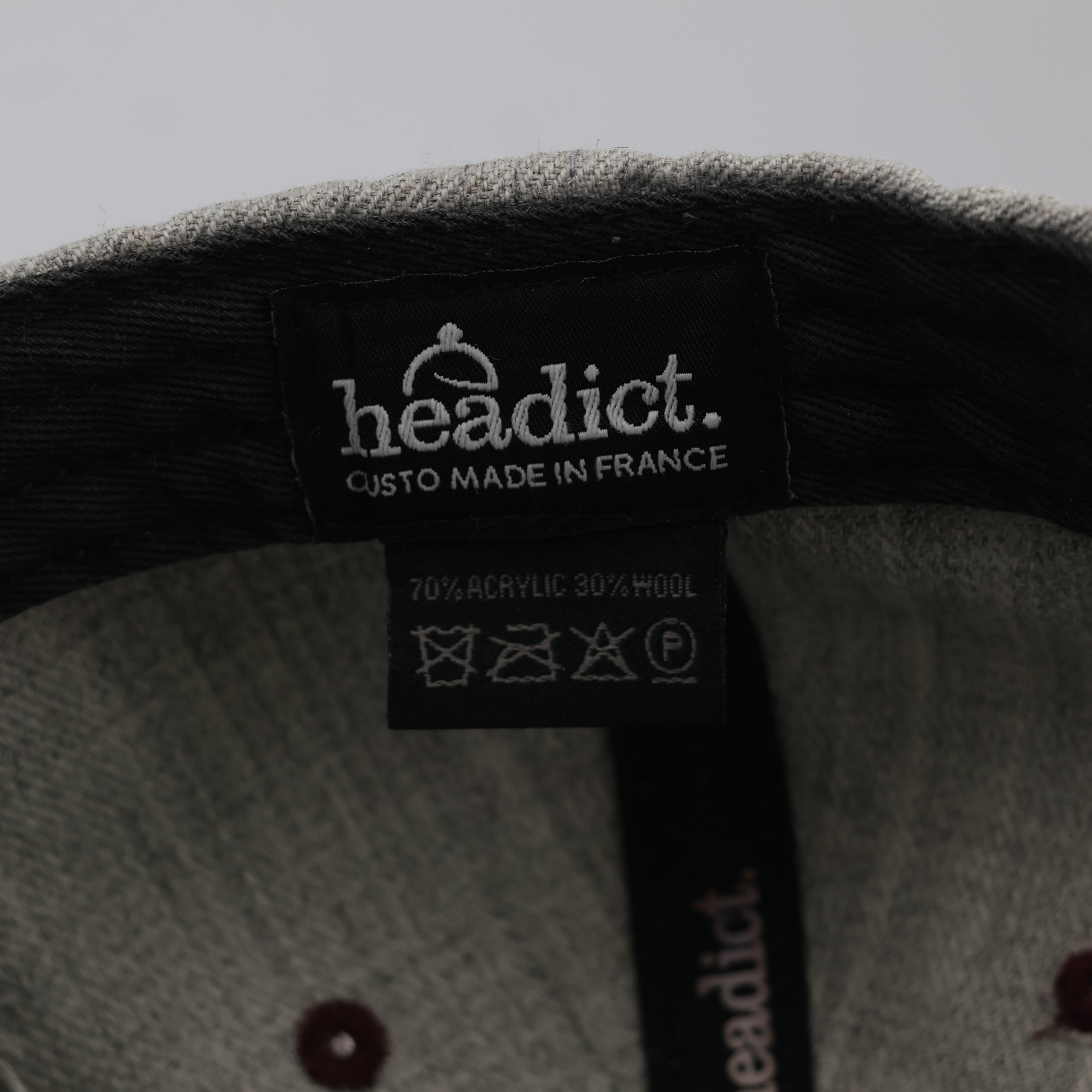 Thrifted Headict Wool Blend Two-Tone Thrifted Snapback | 56-58cm