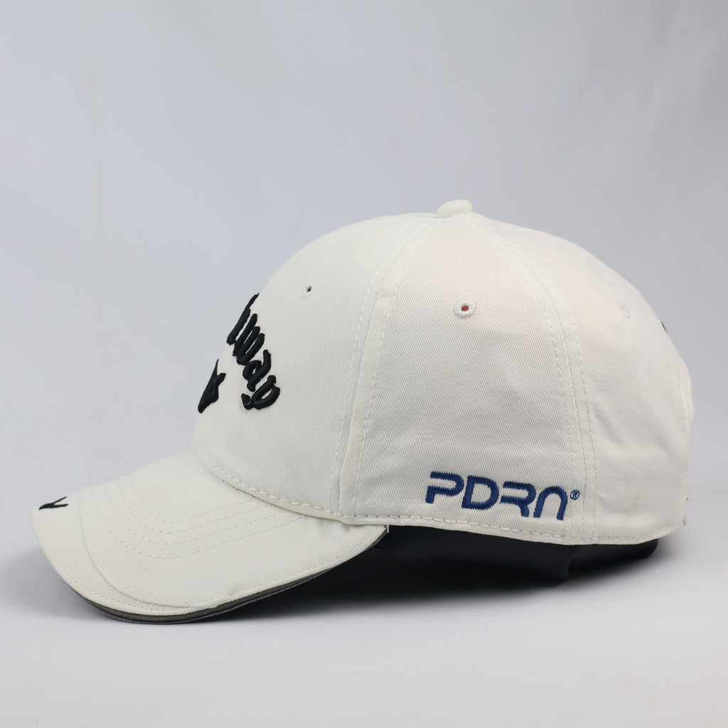 Callaway Speed Regime (SR) Golf Thrifted Cap - Cream White Adjustable Hat - Size 56-59cm