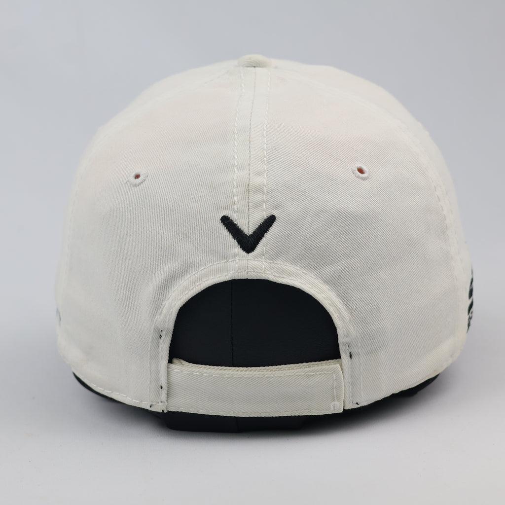 Callaway Speed Regime (SR) Golf Thrifted Cap - Cream White Adjustable Hat - Size 56-59cm