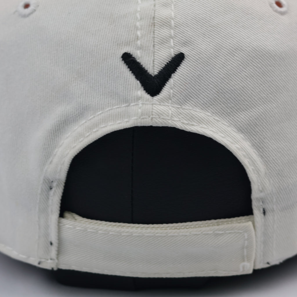 Callaway Speed Regime (SR) Golf Thrifted Cap - Cream White Adjustable Hat - Size 56-59cm