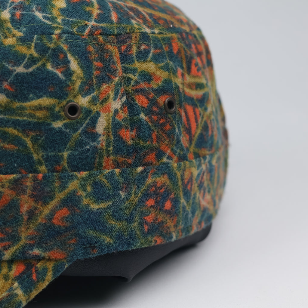 Thrifted AFNY Military Style Cap - Abstract Forest Design - Made in Korea