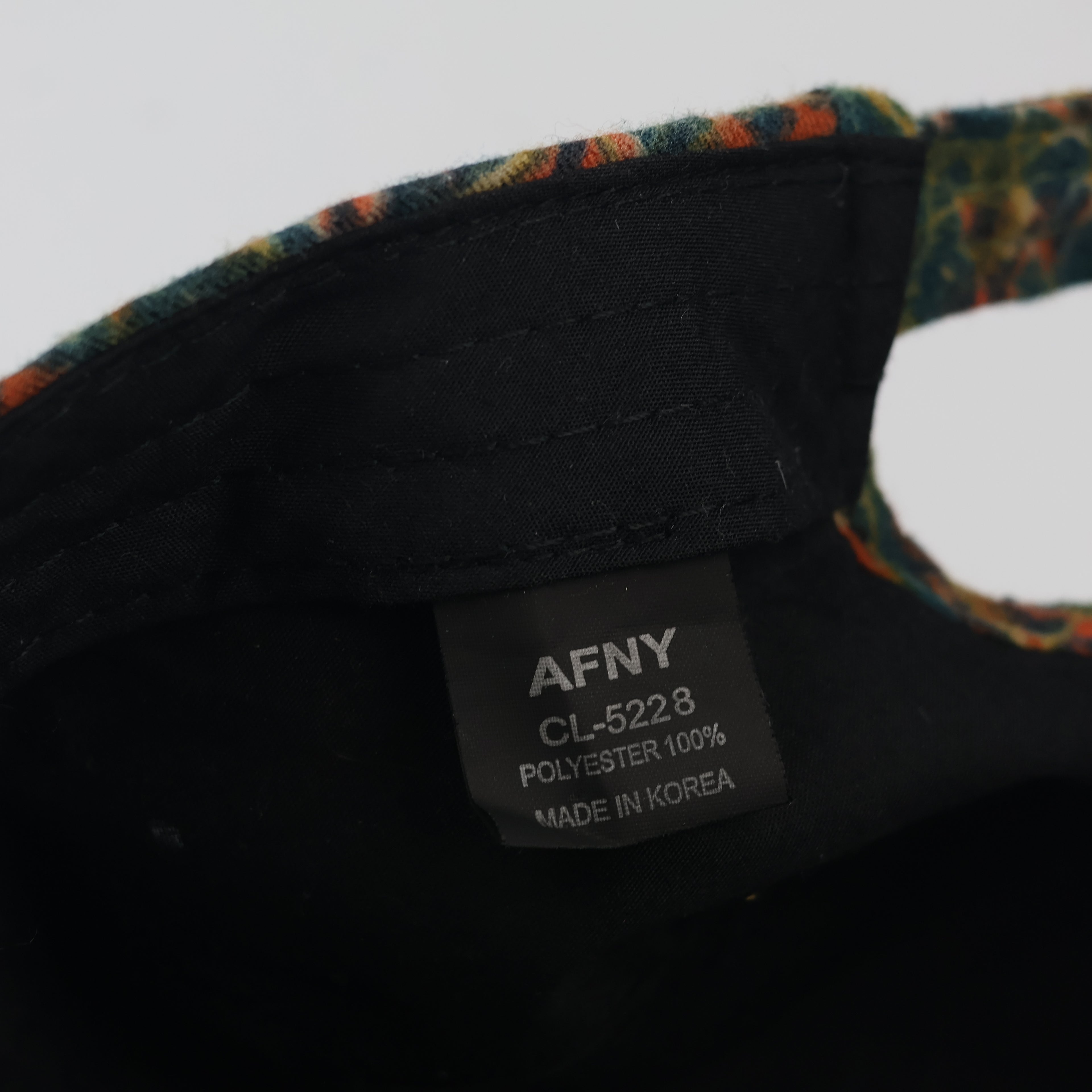 Thrifted AFNY Military Style Cap - Abstract Forest Design - Made in Korea