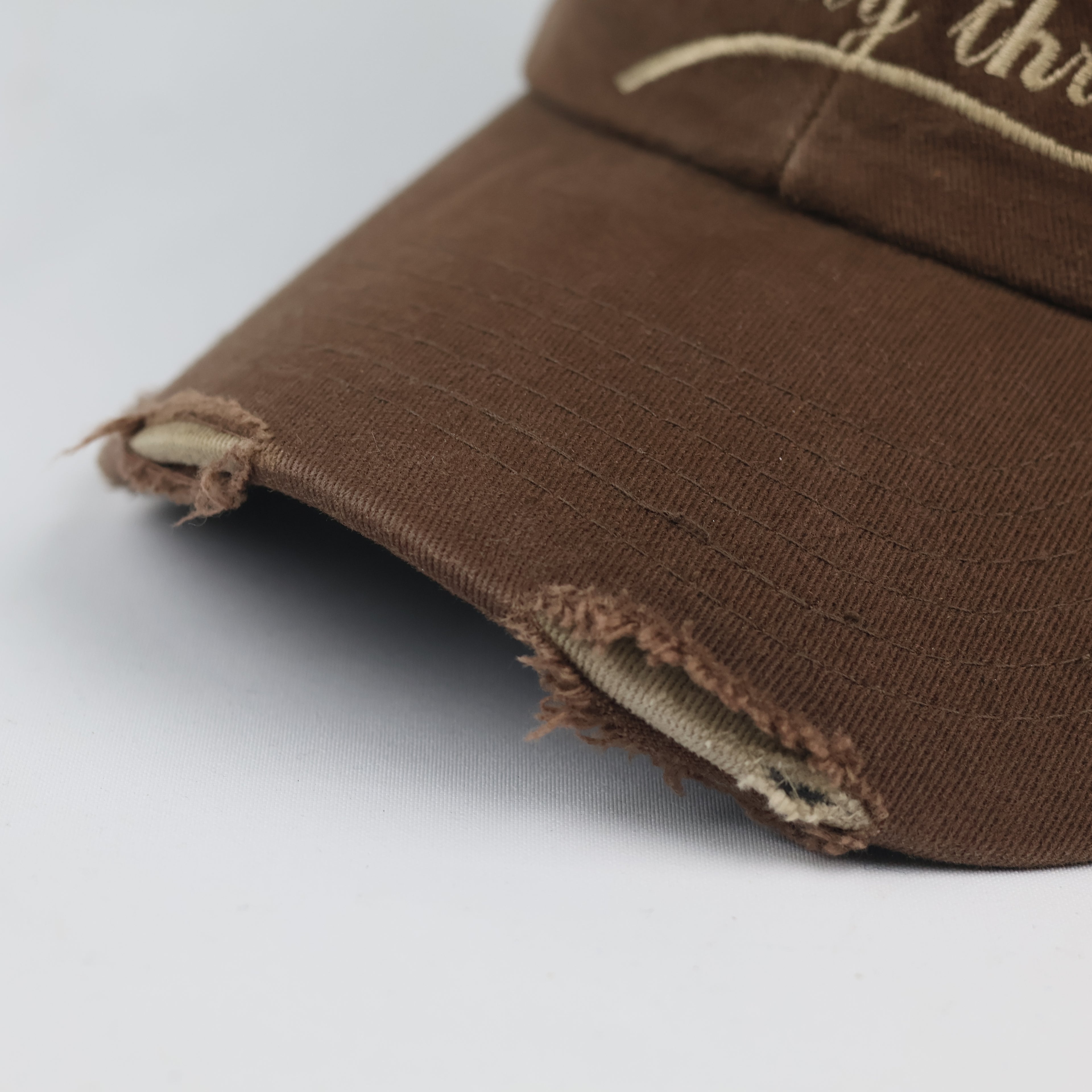 Thrifted Karl Kani Embroidered Streetwear Cap | Brown | 54-56cm