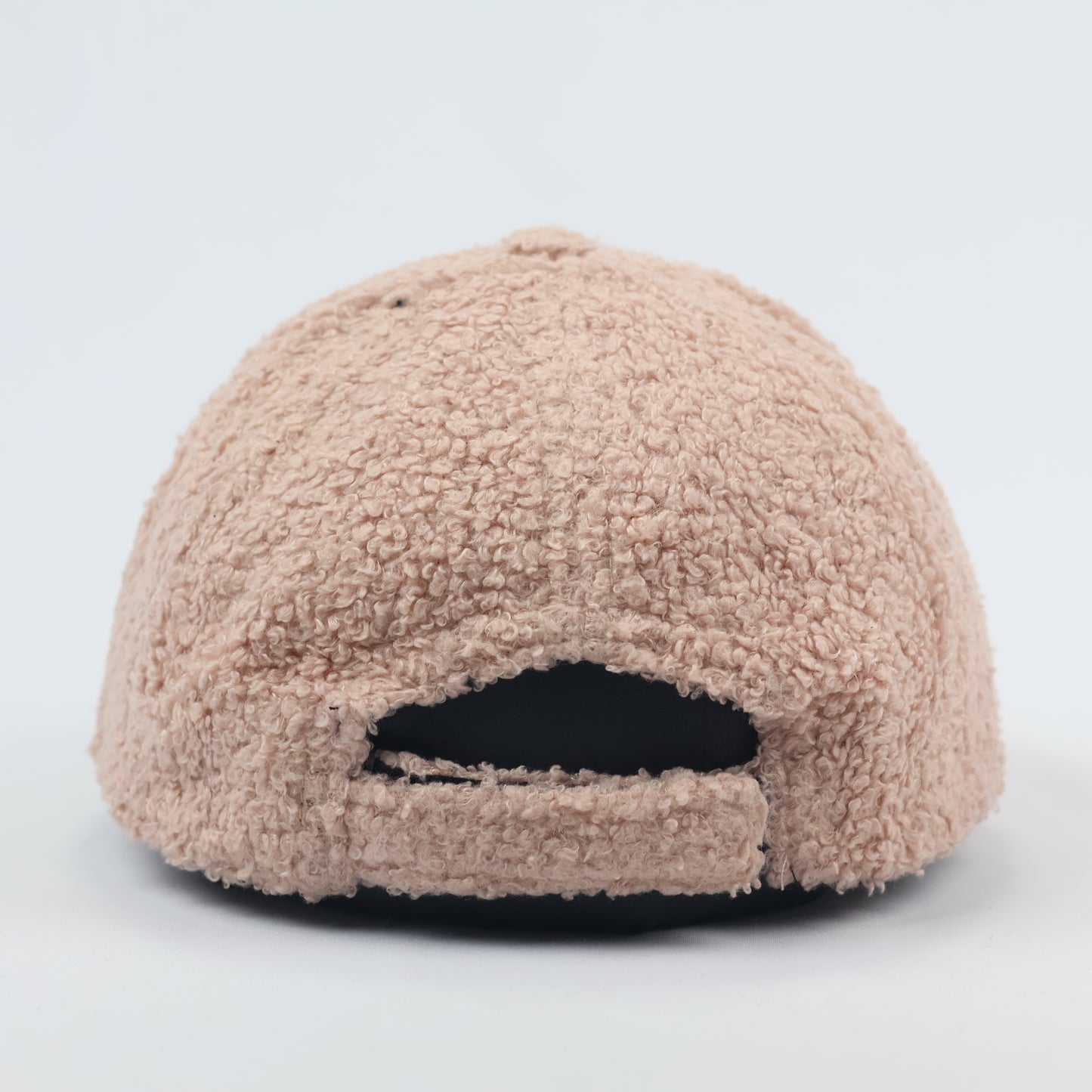 Vintage USA Flag Embroidered Sherpa Fleece Baseball Thrifted Cap – Beige