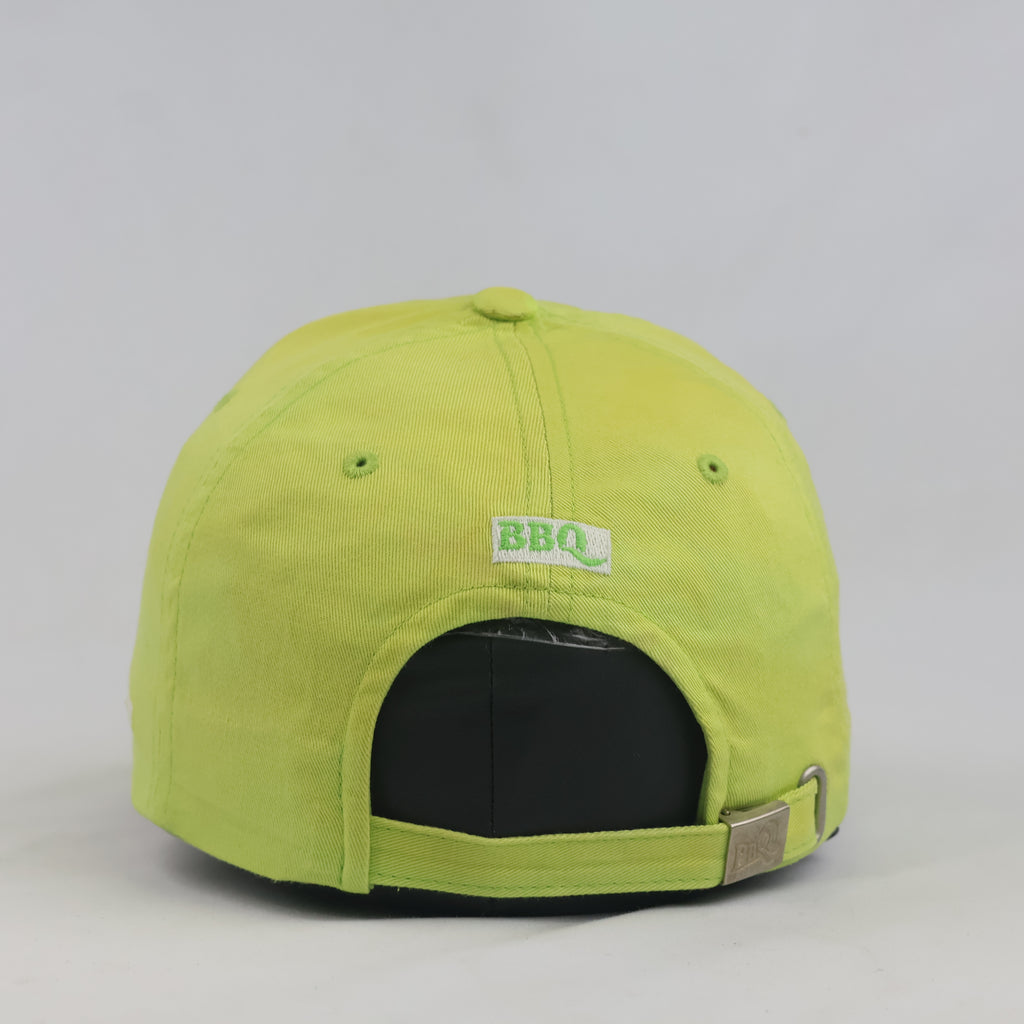 Thrifted Genesis Group BBQ Chicken Lime Green Strapback Cap | 10018