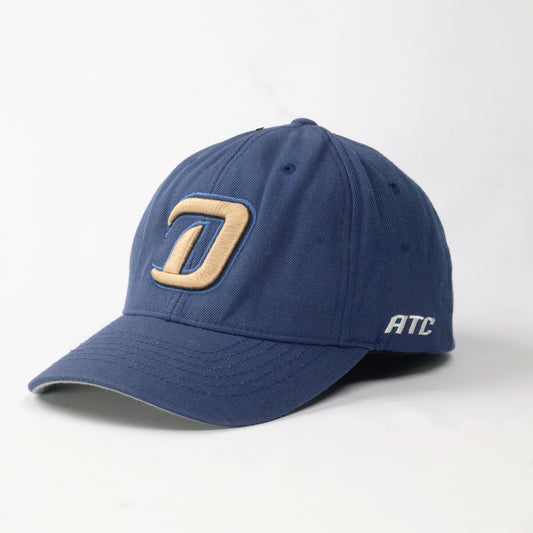 ATC Korean Brand 'D' Logo Cap - Navy Blue