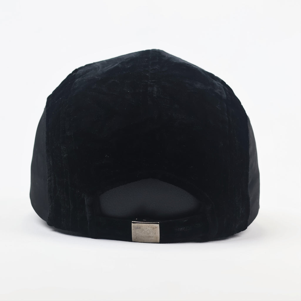 Authentic EXR Evolution Custom Black Velvet & Satin Thrifted Cap