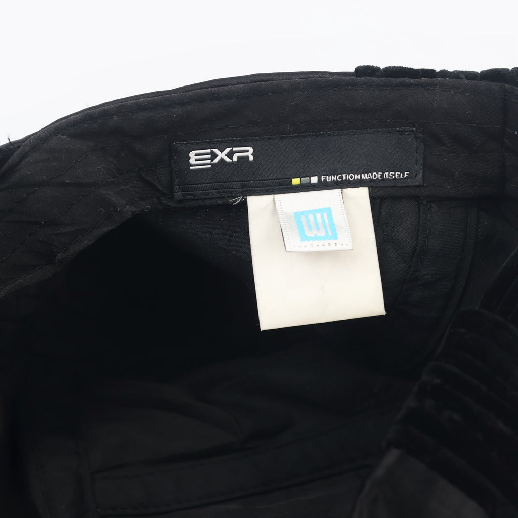 Authentic EXR Evolution Custom Black Velvet & Satin Thrifted Cap