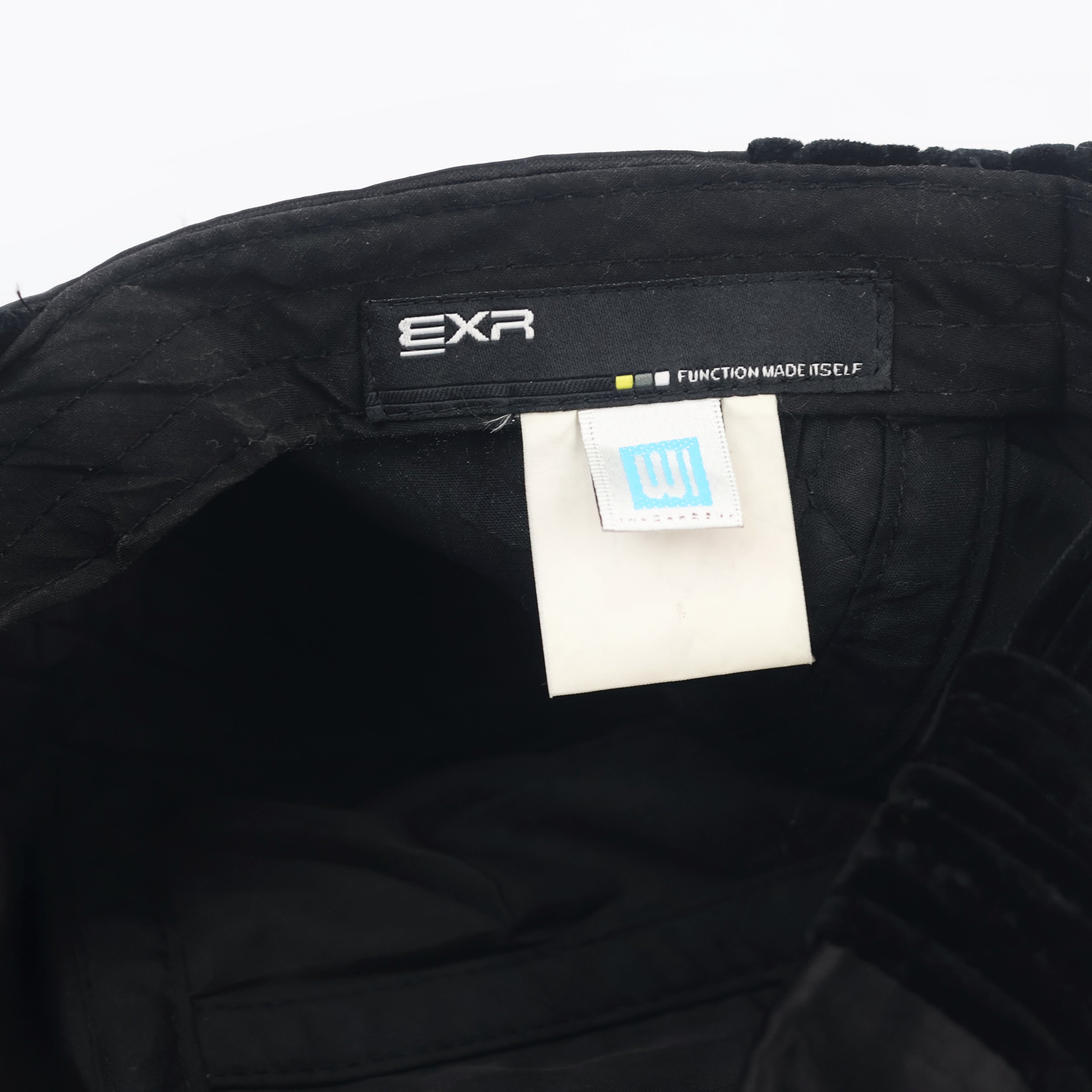 Authentic EXR Evolution Custom Black Velvet & Satin Thrifted Cap