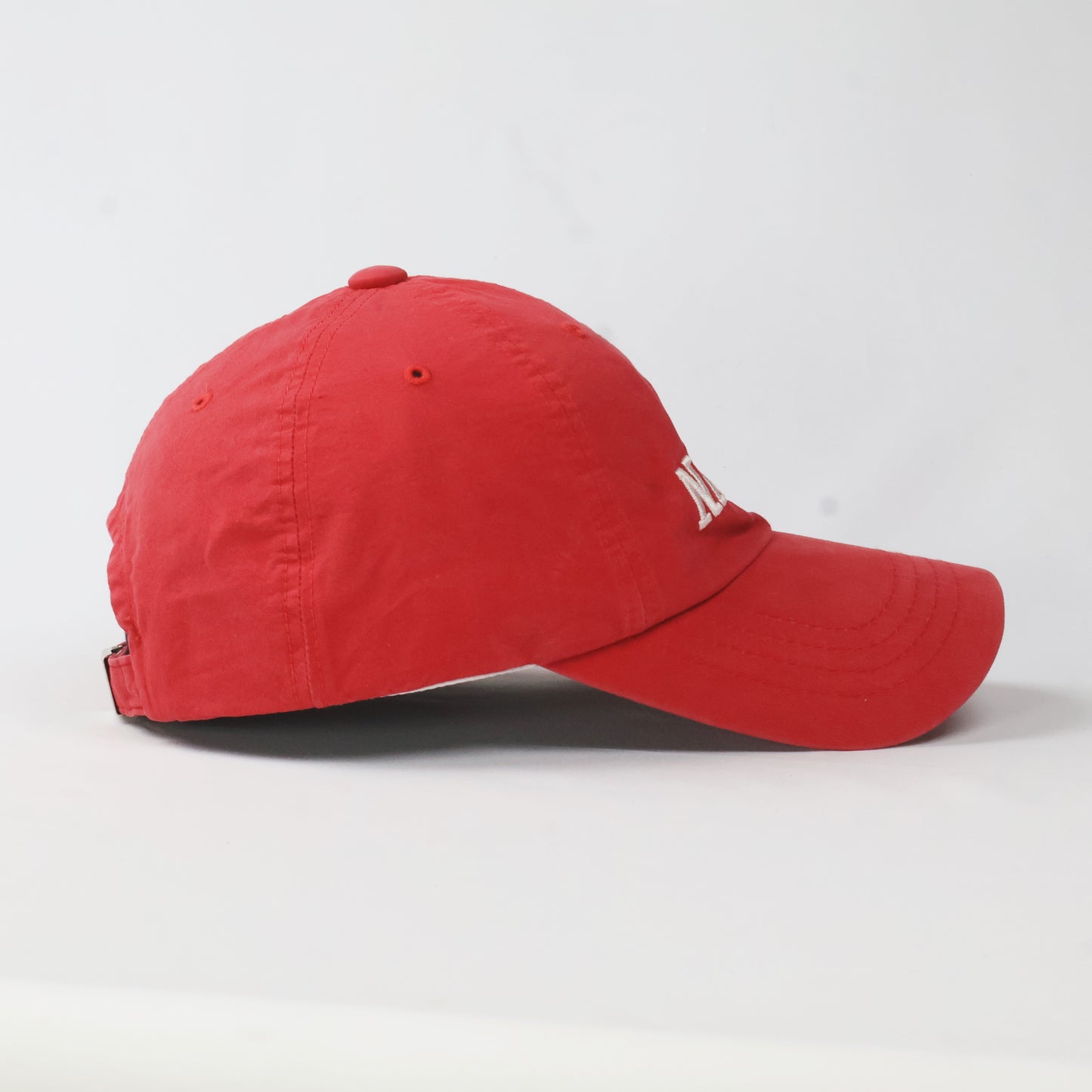 Unisex "NATURAL" Embroidered Red Dad Hat