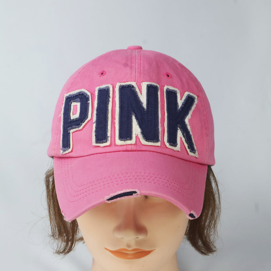 Female Nylon "PINK" Baseball Cap