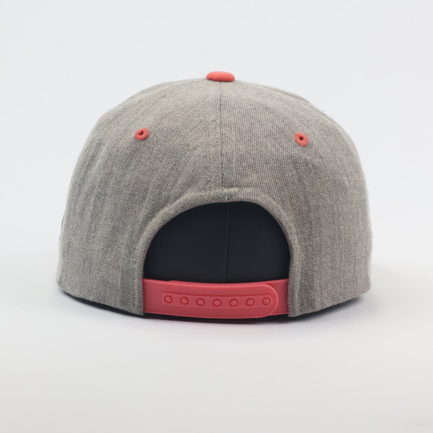 MLB Boston Red Sox Grey & Coral Snapback Thrifted Hat - Authentic Thrifted Streetwear