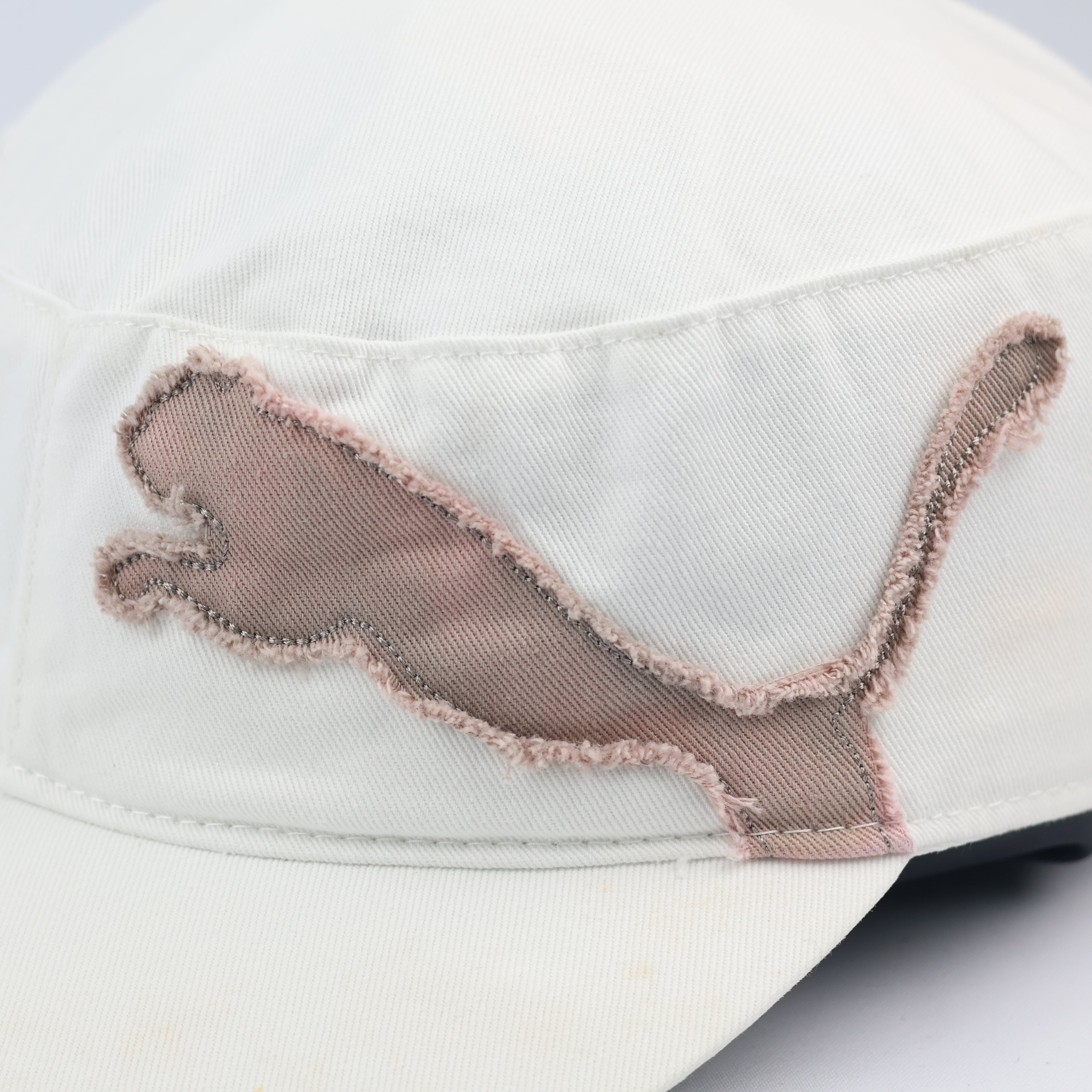 Vintage Puma x Cobra Golf Adjustable Hat - Off-White Cadet Cap - Size 56-58cm