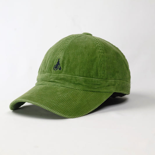 Bean Pole Green Corduroy Baseball Cap