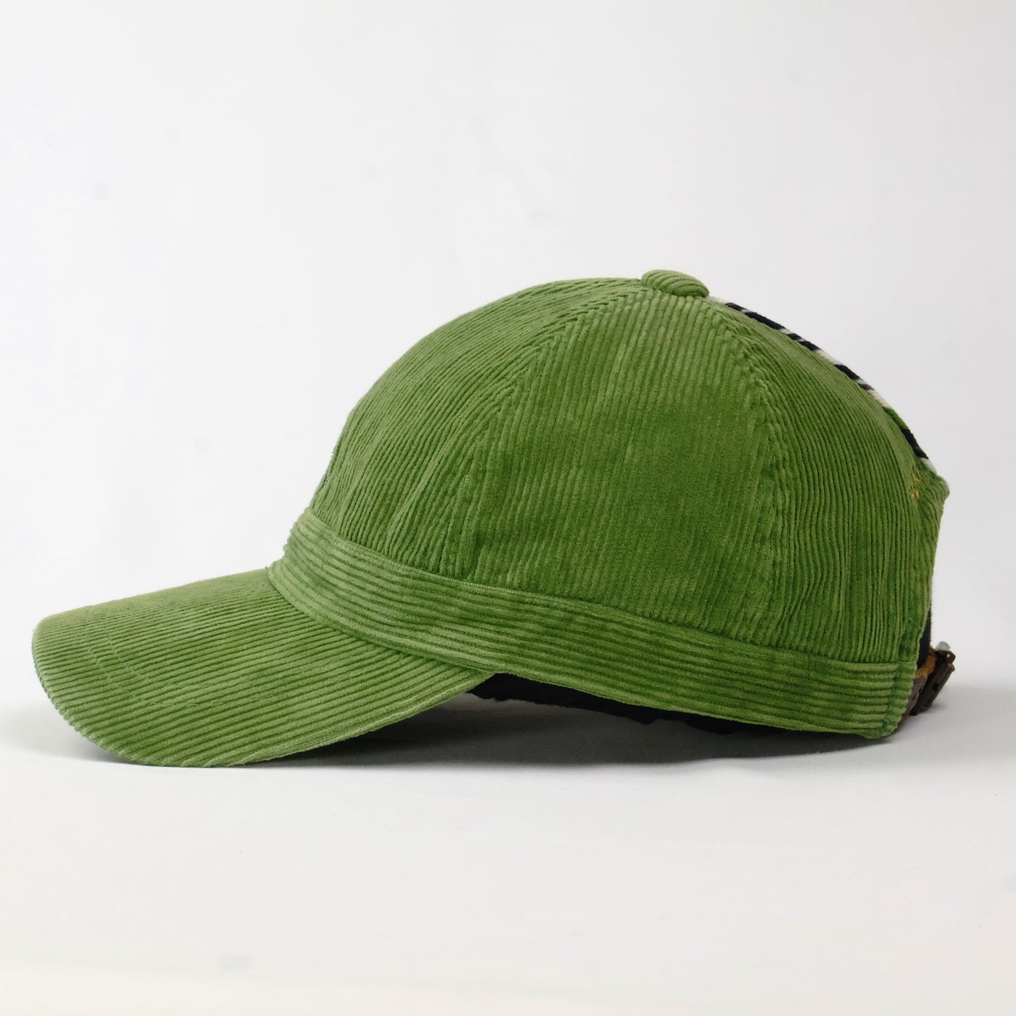 Bean Pole Green Corduroy Baseball Cap