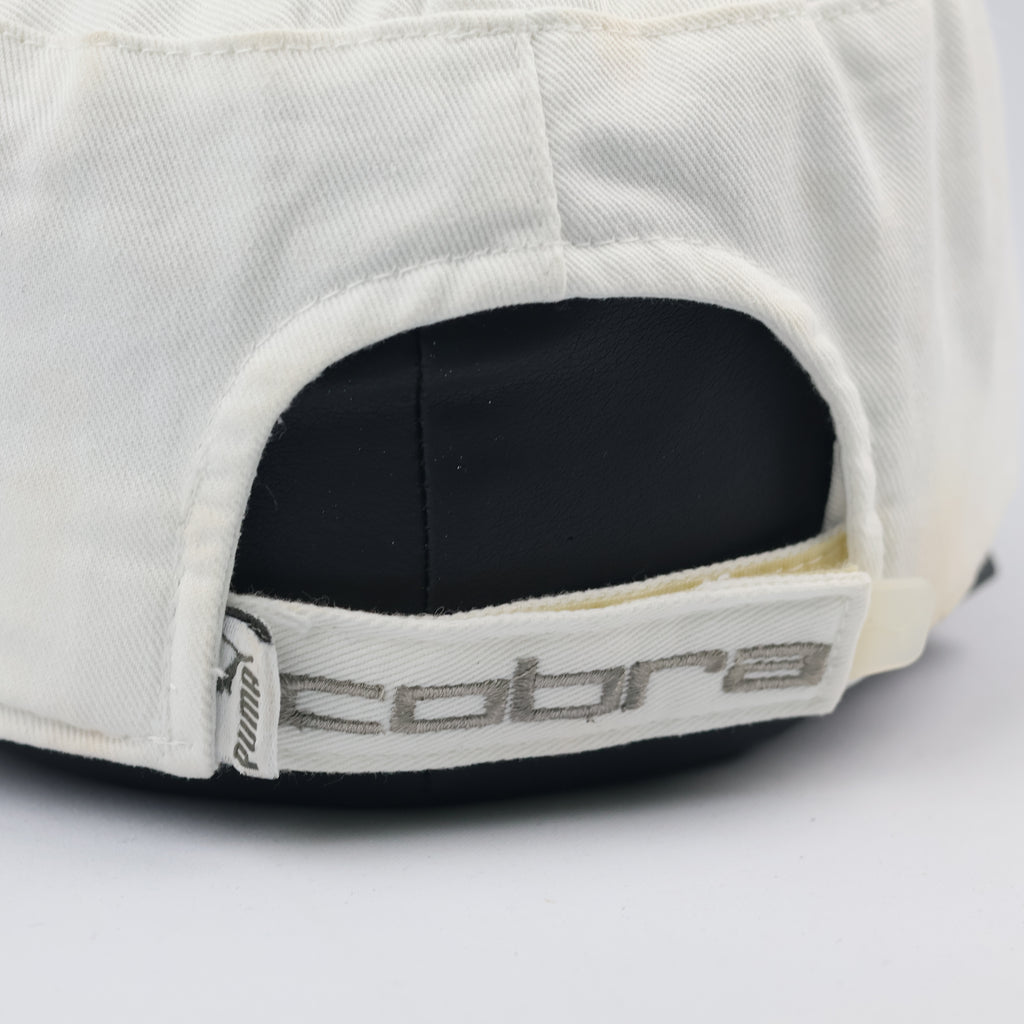 Vintage Puma x Cobra Golf Adjustable Hat - Off-White Cadet Cap - Size 56-58cm