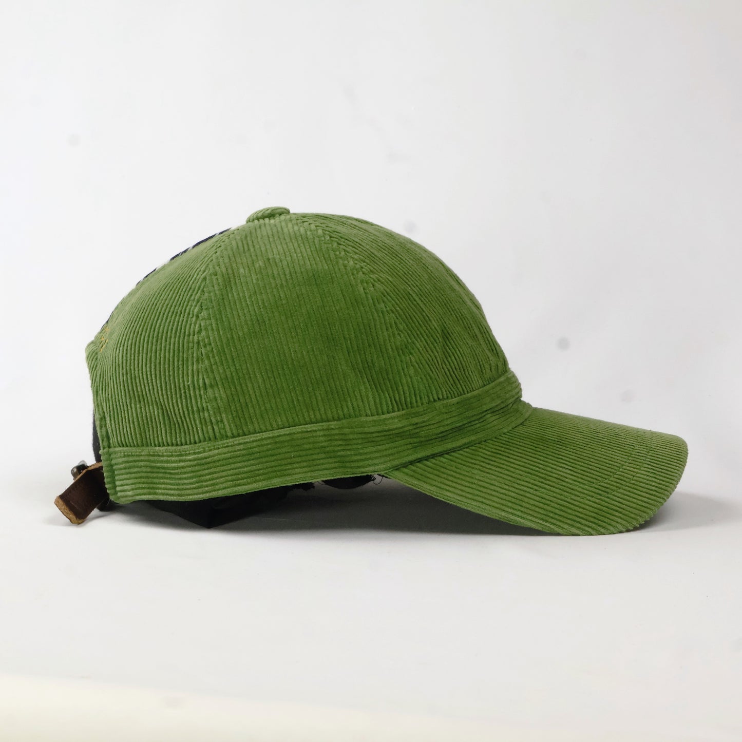 Bean Pole Green Corduroy Baseball Cap