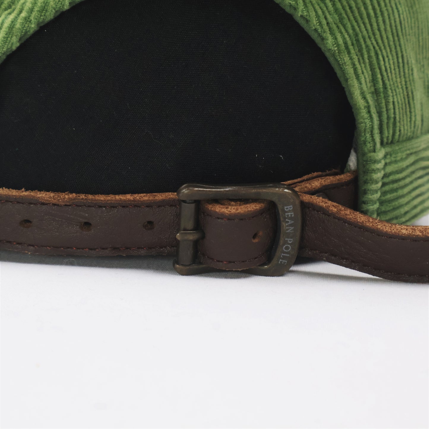 Bean Pole Green Corduroy Baseball Cap