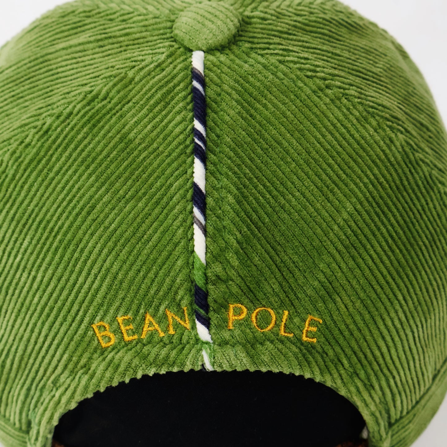 Bean Pole Green Corduroy Baseball Cap