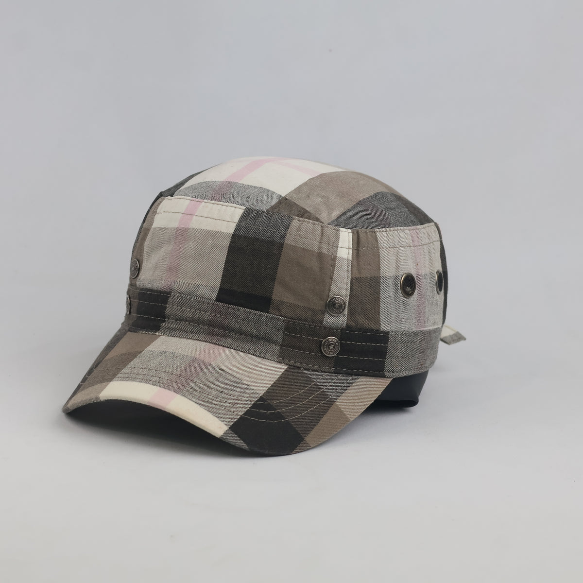 Vintage Plaid Cadet Cap | Southern Men's Wear - size 56-58 cm | 10038