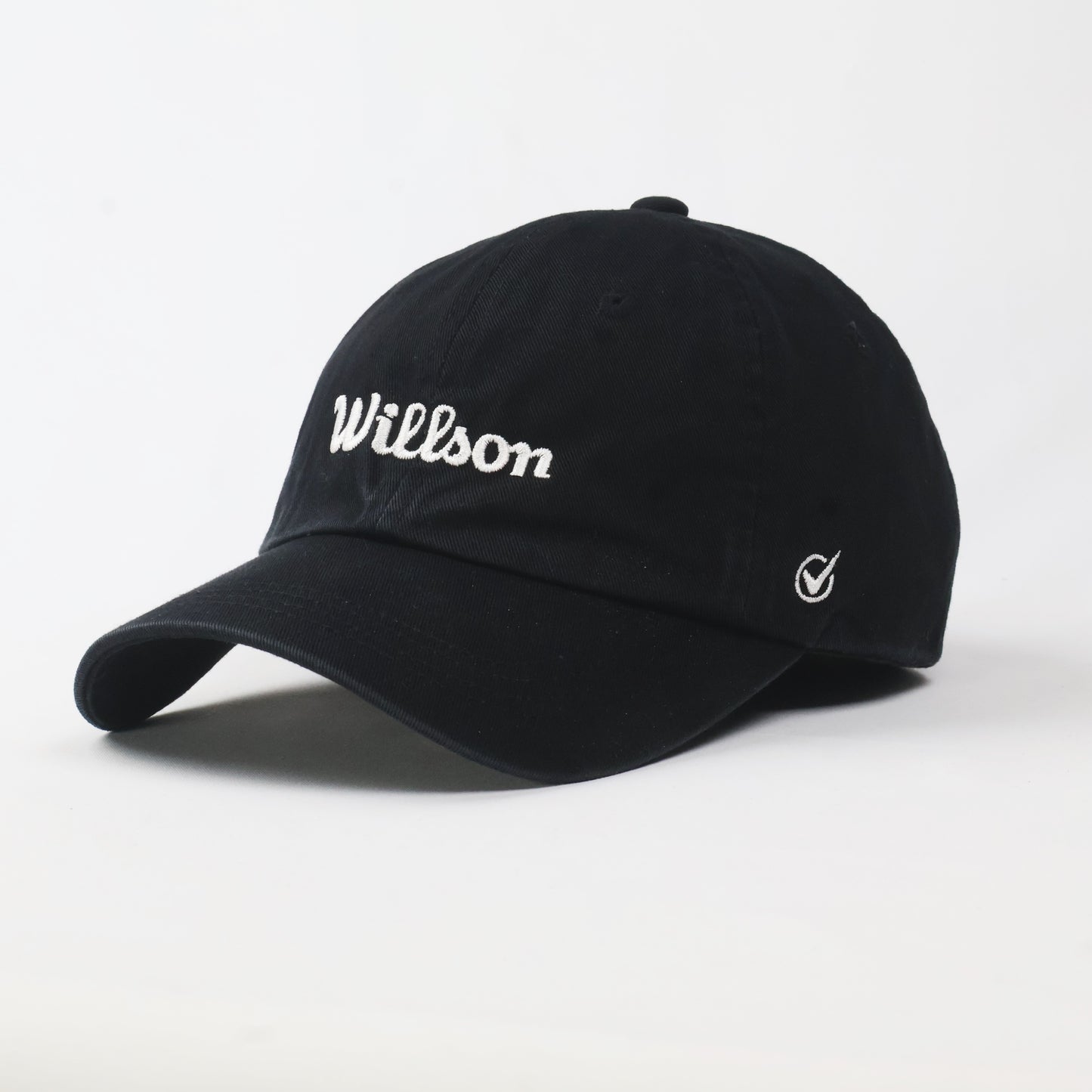 Black "Willson" Script Logo Cap